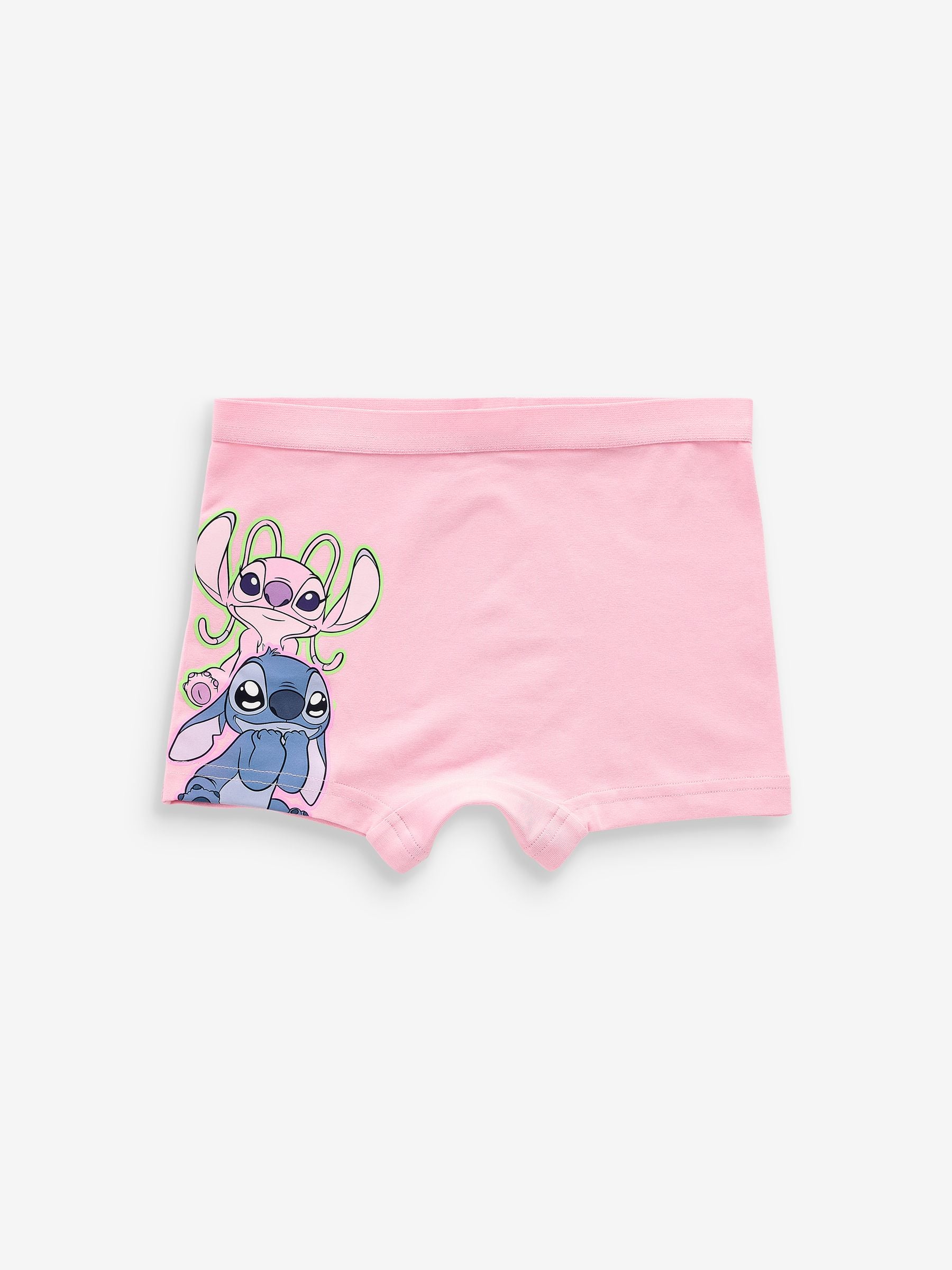 Pink/Blue Lilo And Stitch Shorts Briefs 5 Pack (2-16yrs)