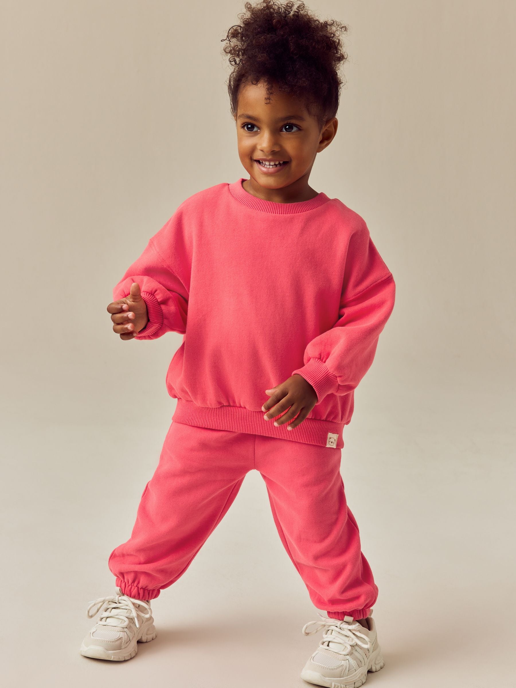 Coral Red Crew Sweatshirt (3mths-7yrs)