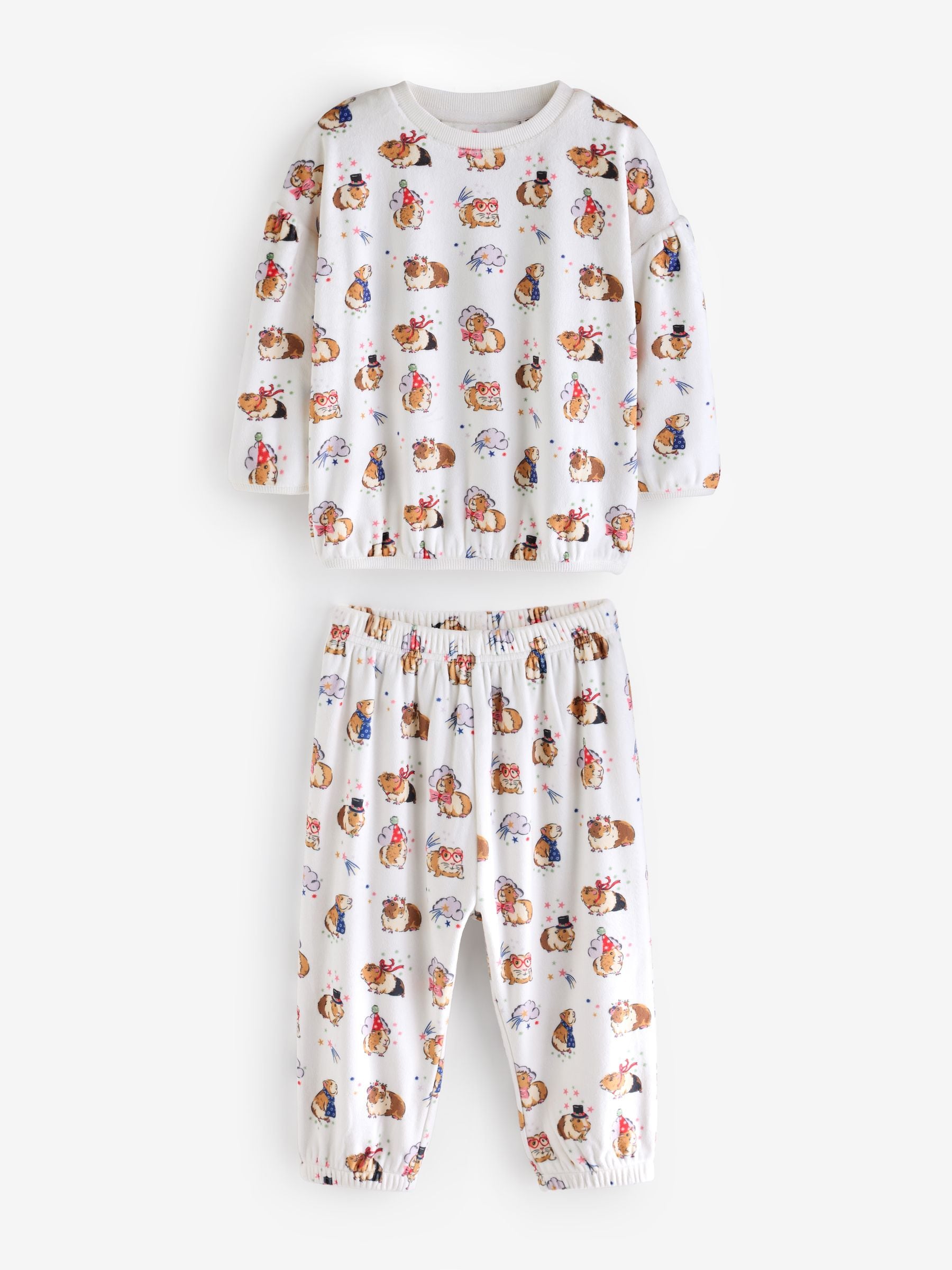 Ecru White Cath Kidston Cosy Fleece Pyjamas