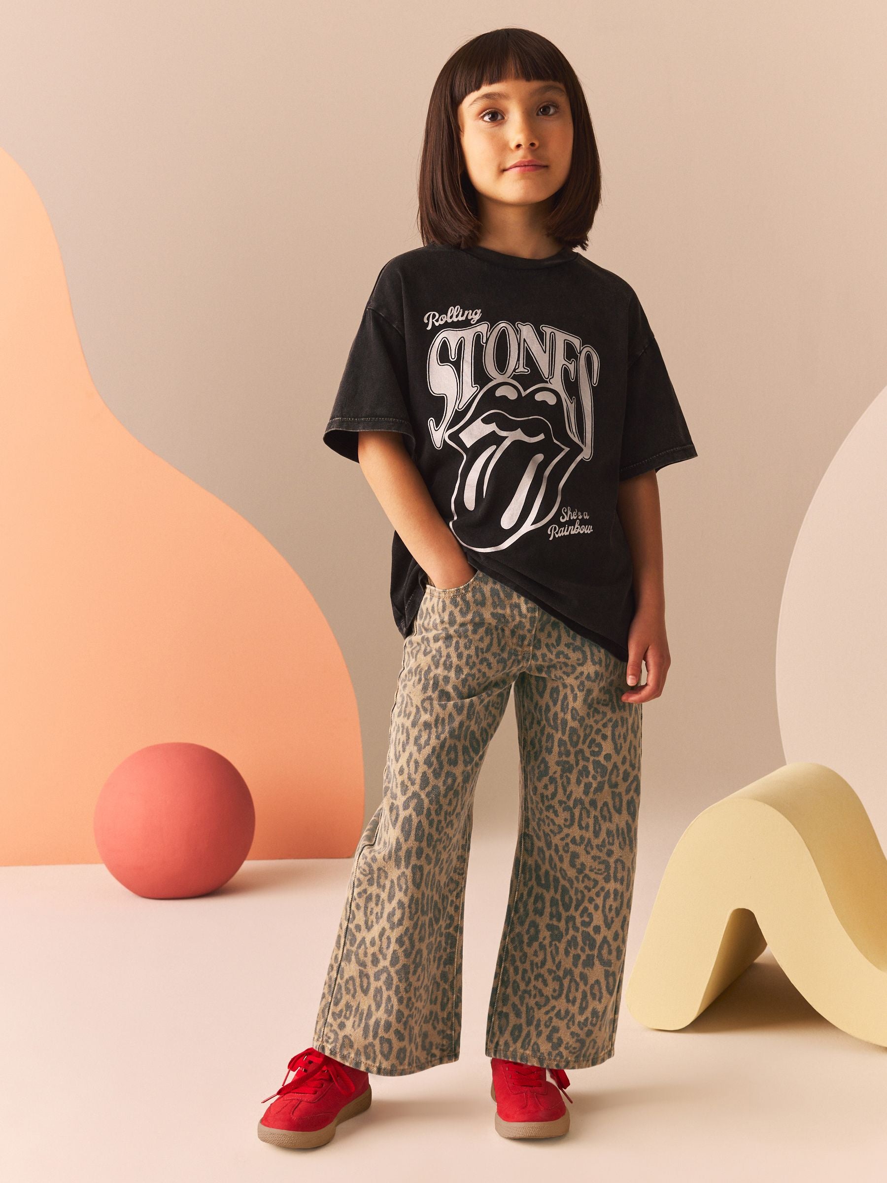 Animal Wide Leg Jeans (3-16yrs)