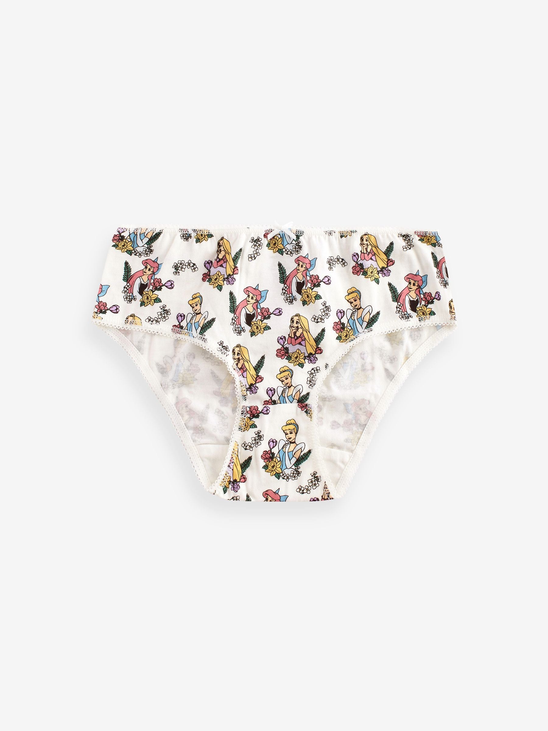 Multi Disney Princesses 100% Cotton Briefs 5 Pack (1.5-10yrs)