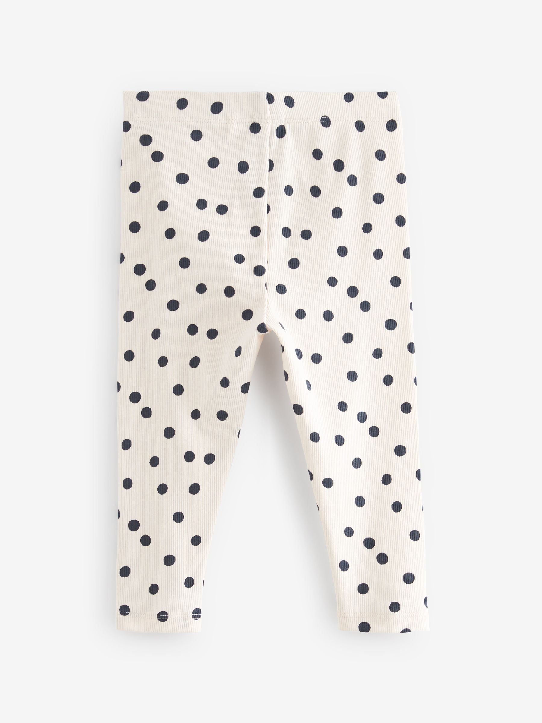 Monochrome Rib Jersey Leggings 5 Pack (3mths-7yrs)