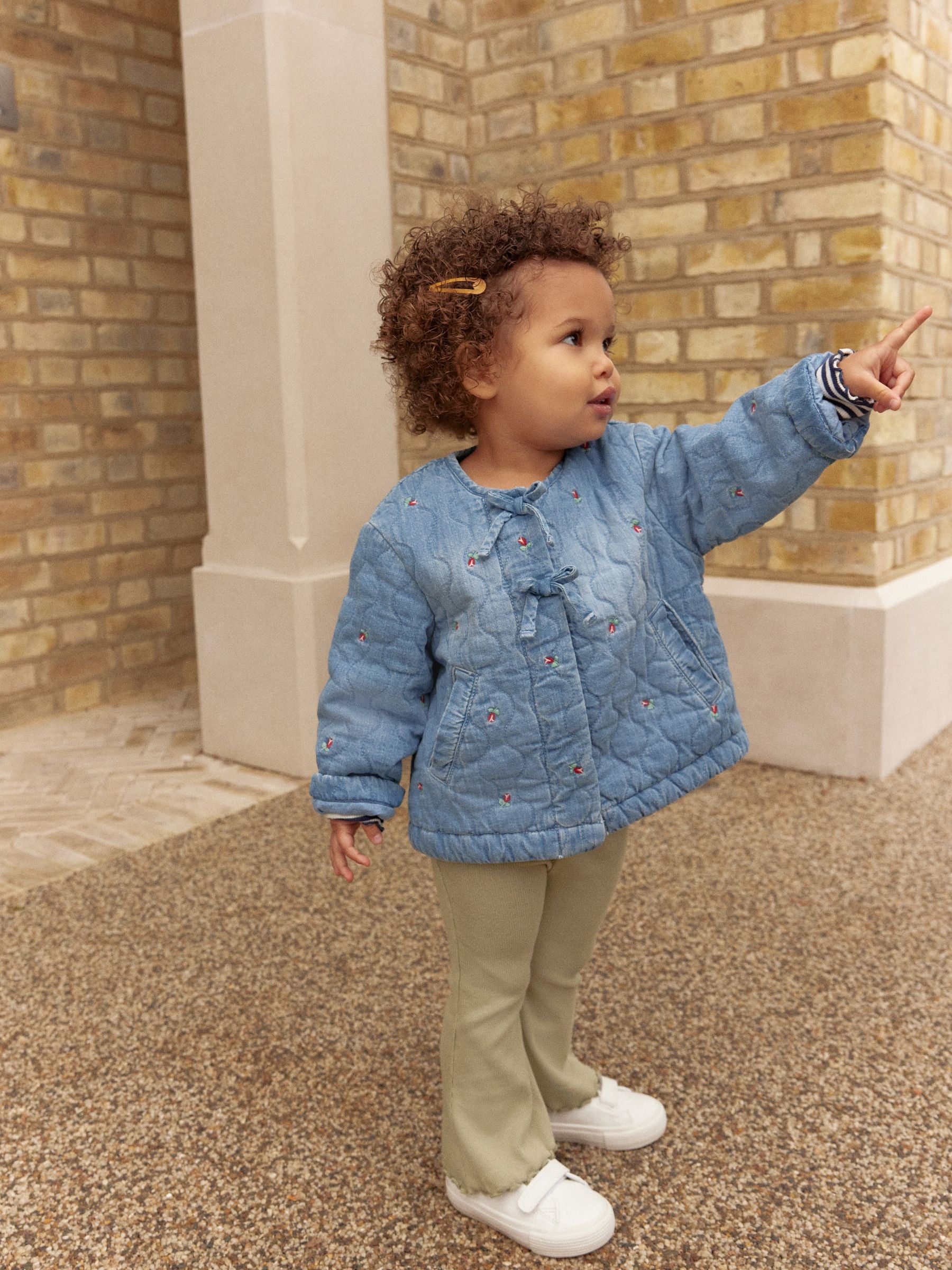 Blue Rose Emb Quilted Jacket (3mths-7yrs)