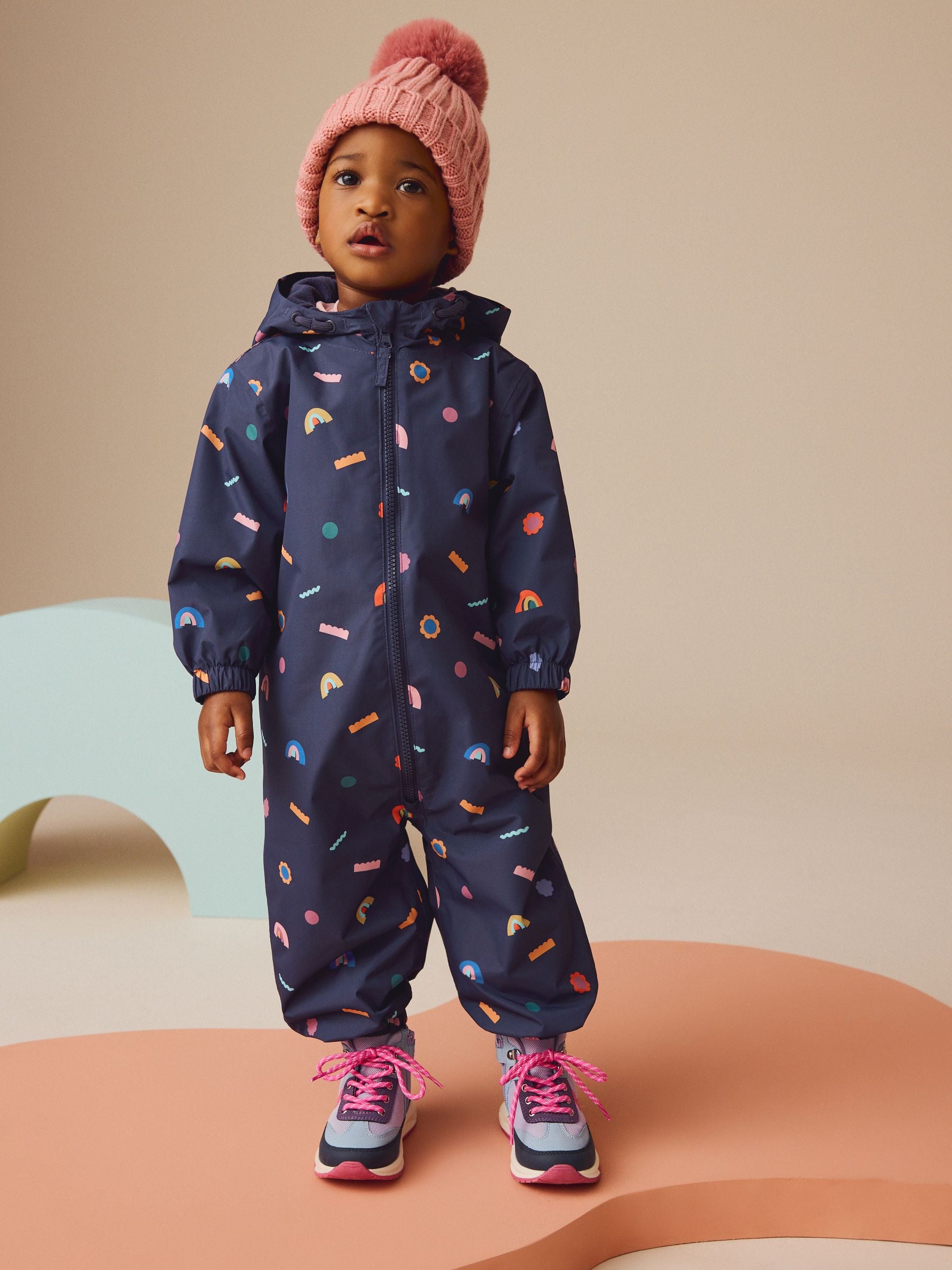 Navy Character Waterproof Puddlesuit (3mths-7yrs)