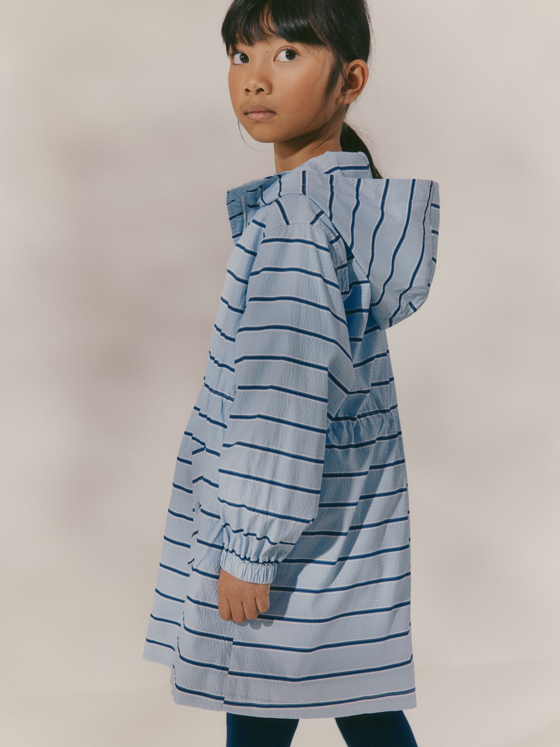 Blue Stripe Shower Resistant Cagoule Jacket (3-16yrs)