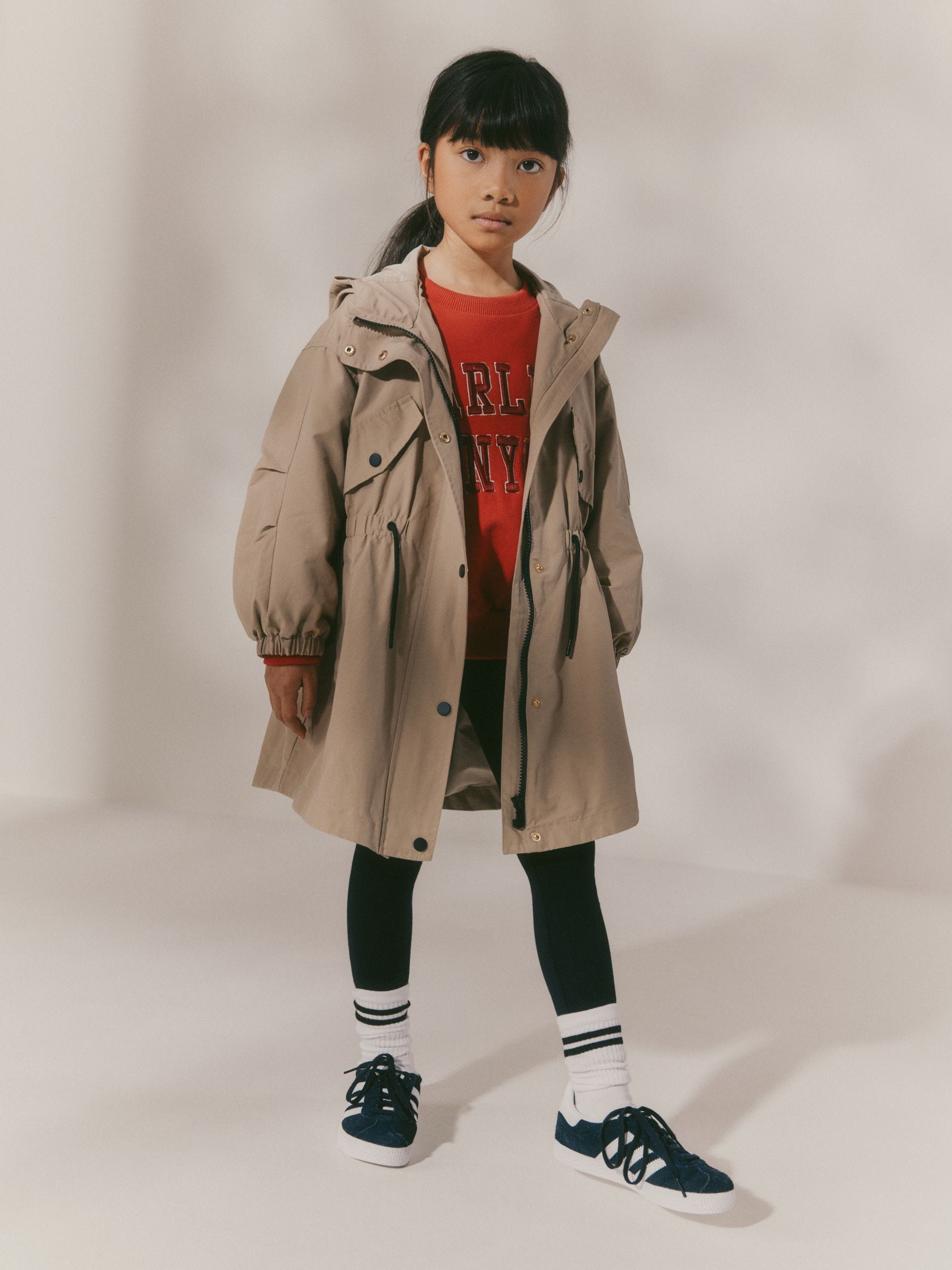 Stone Shower Resistant Waisted Cagoule Jacket (4-12yrs)