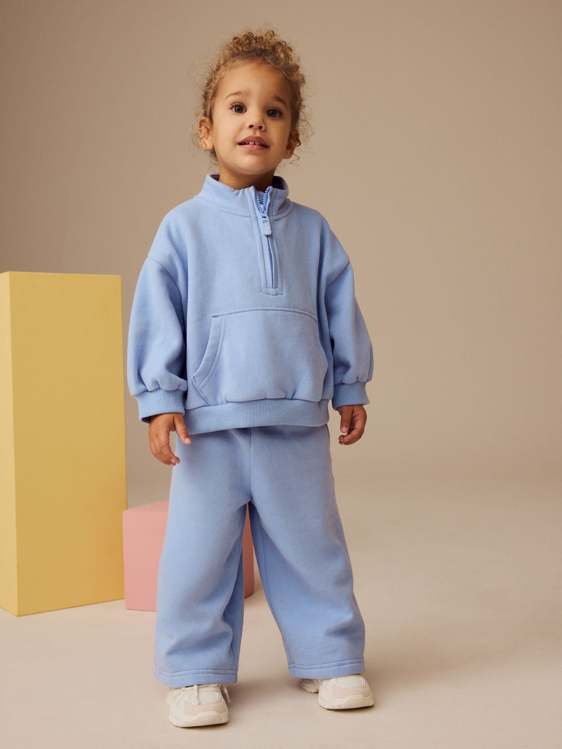 Blue Half Zip Sweatshirt (3mths-7yrs)