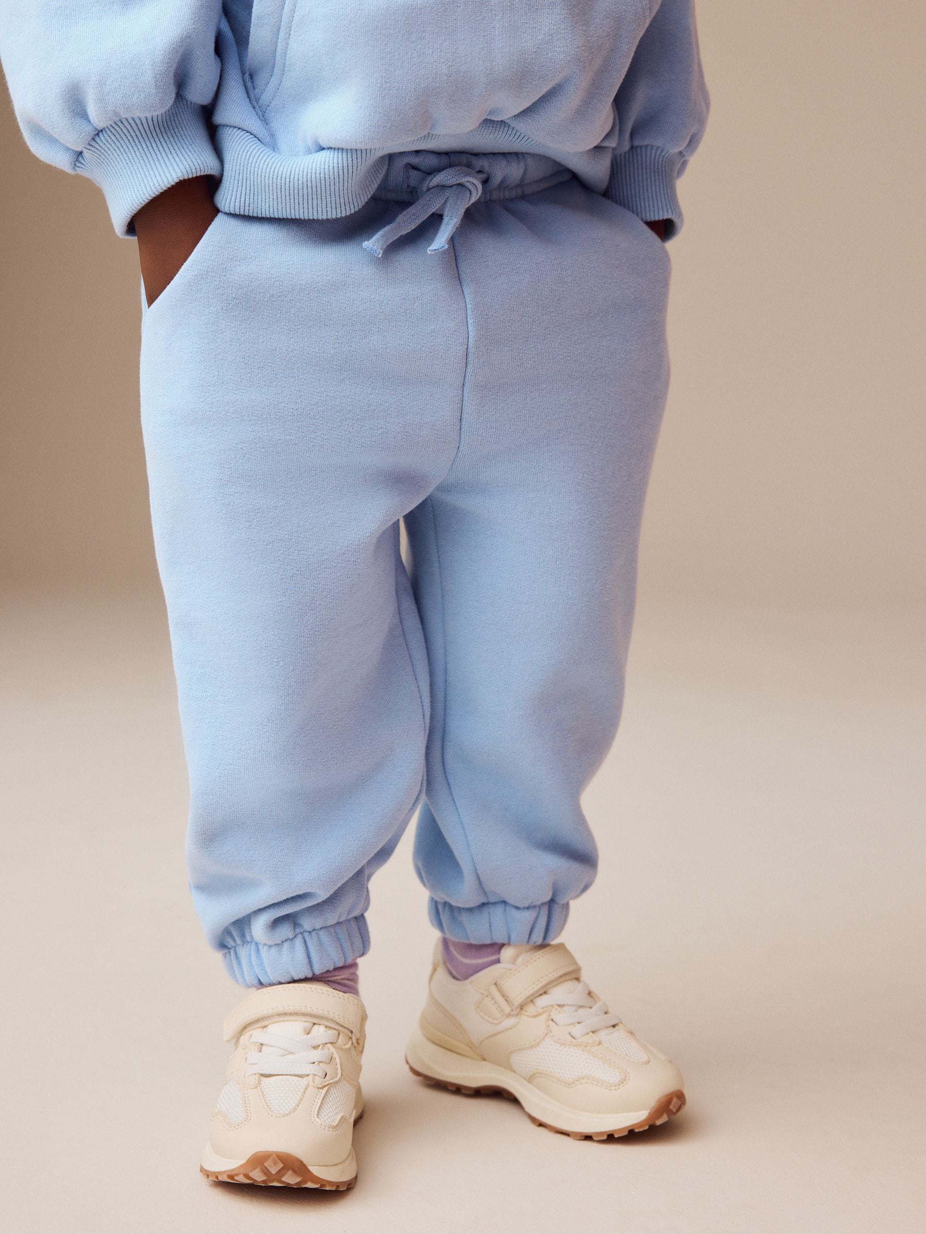 Blue Cuffed Sweat Joggers (3mths-7yrs)
