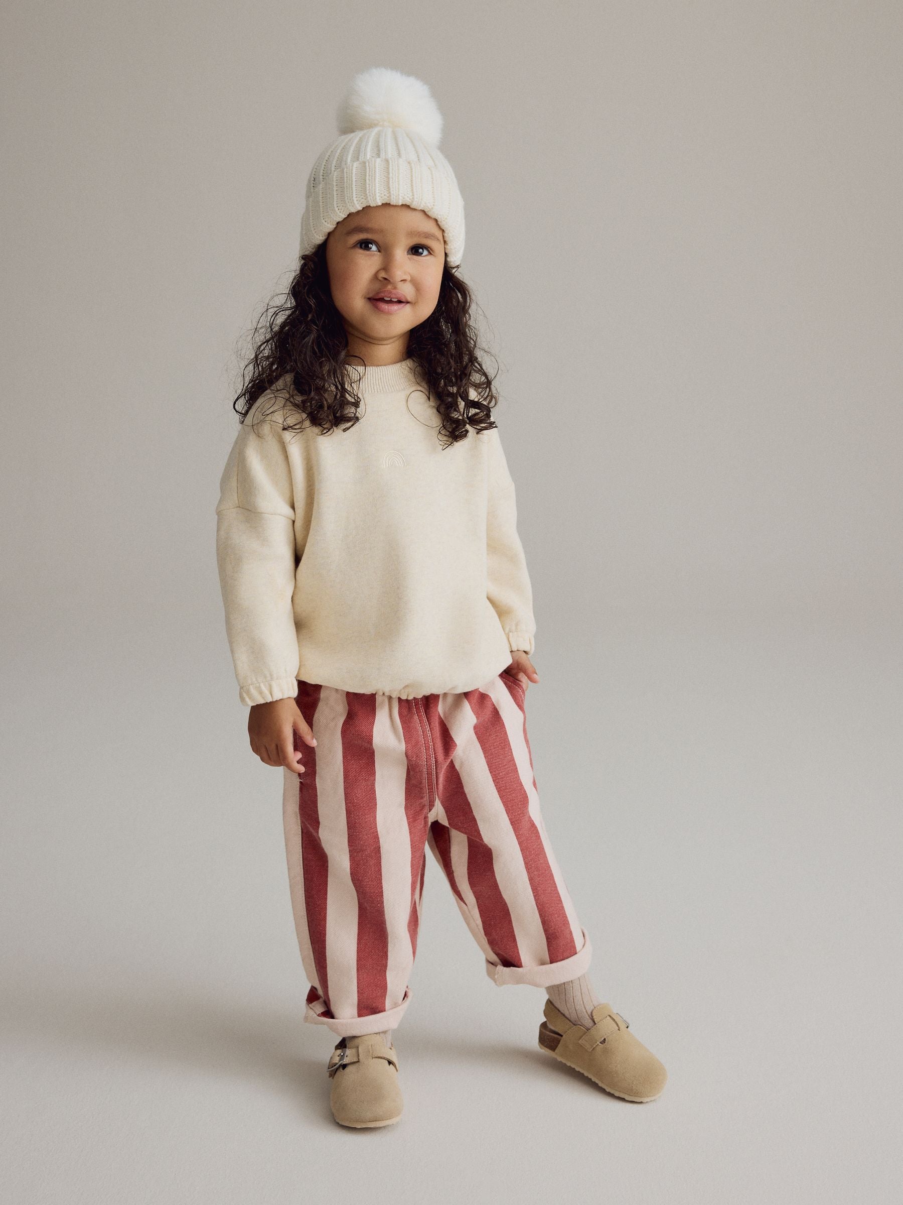 Pink Stripe 100% Cotton Trousers (3mths-7yrs)