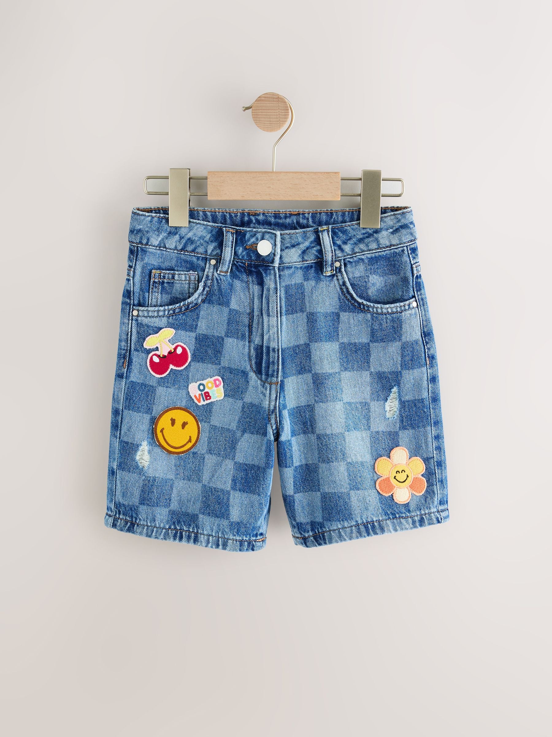 Mid Blue SmileyWorld® Shorts (3-16yrs)