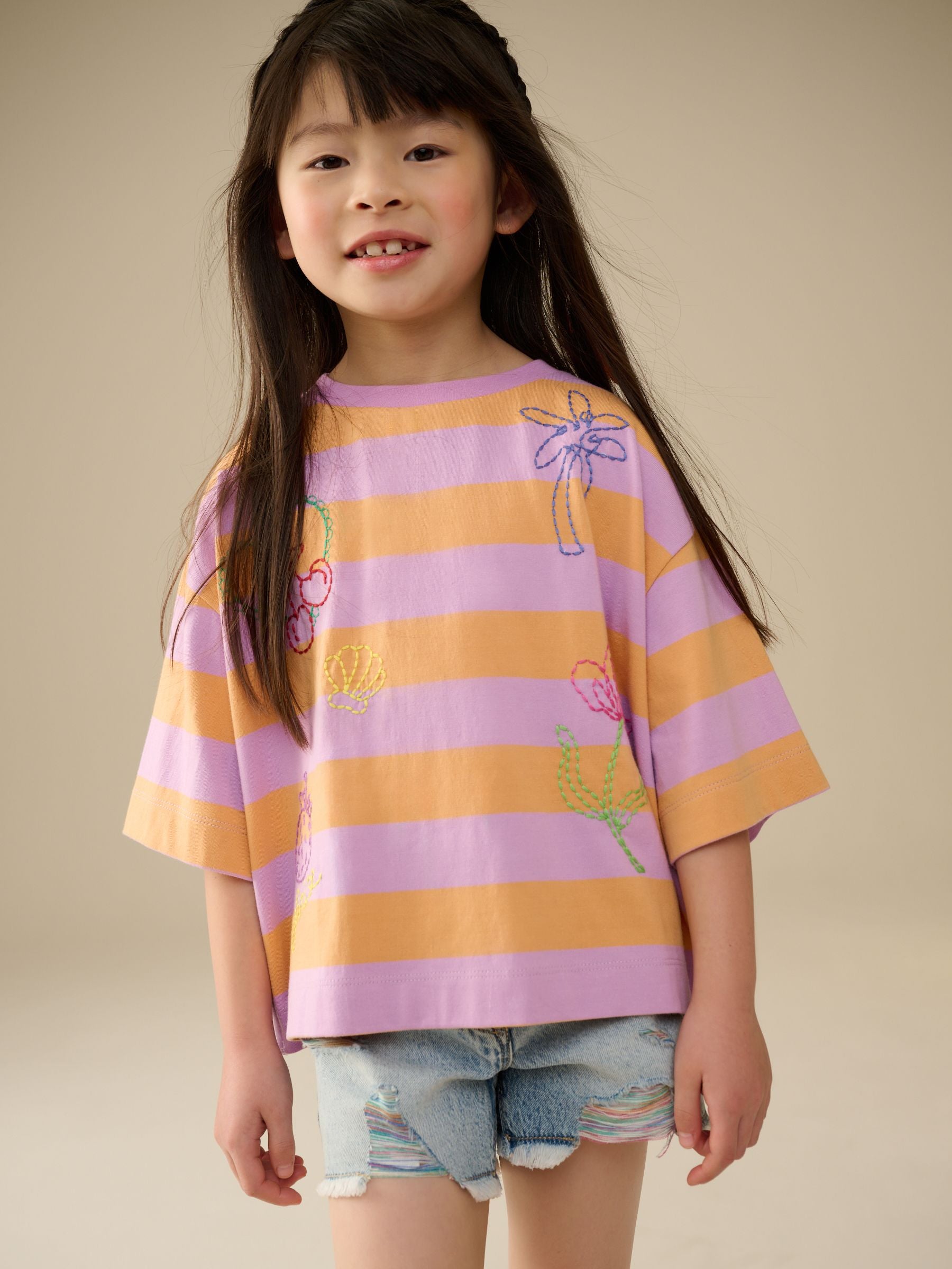Multi 100% Cotton Graphic Print T-Shirt (3-16yrs)