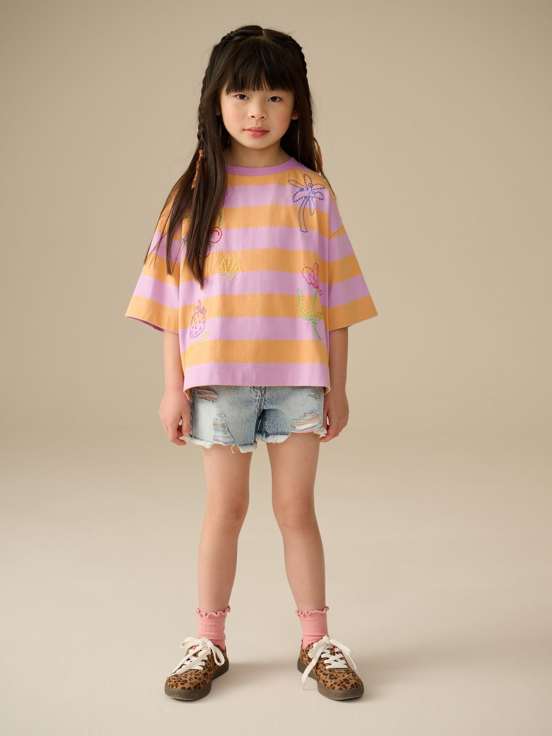 Multi 100% Cotton Graphic Print T-Shirt (3-16yrs)