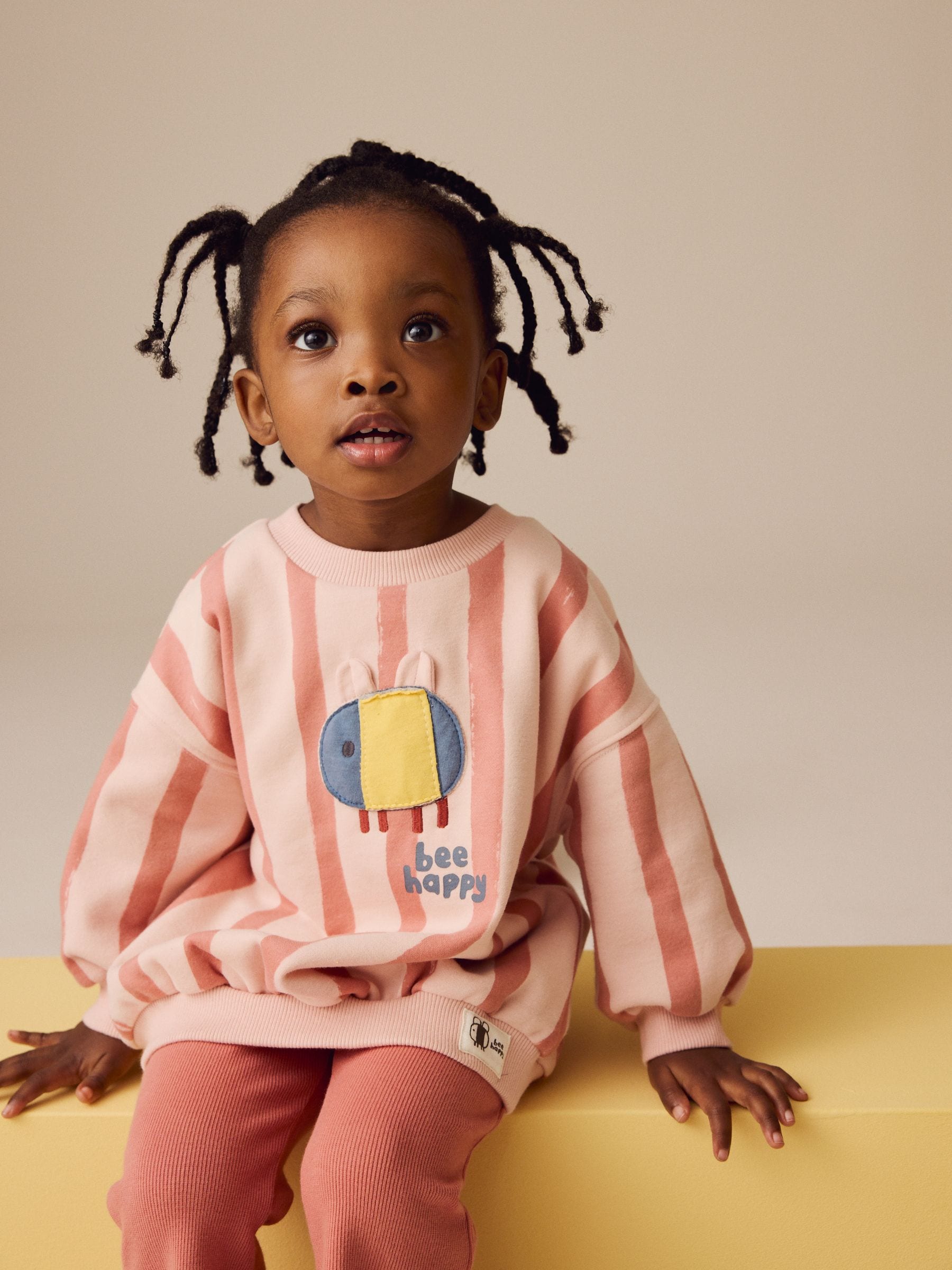 Pink Bee Sweatshirt and Flare Leggings Set (3mths-7yrs)