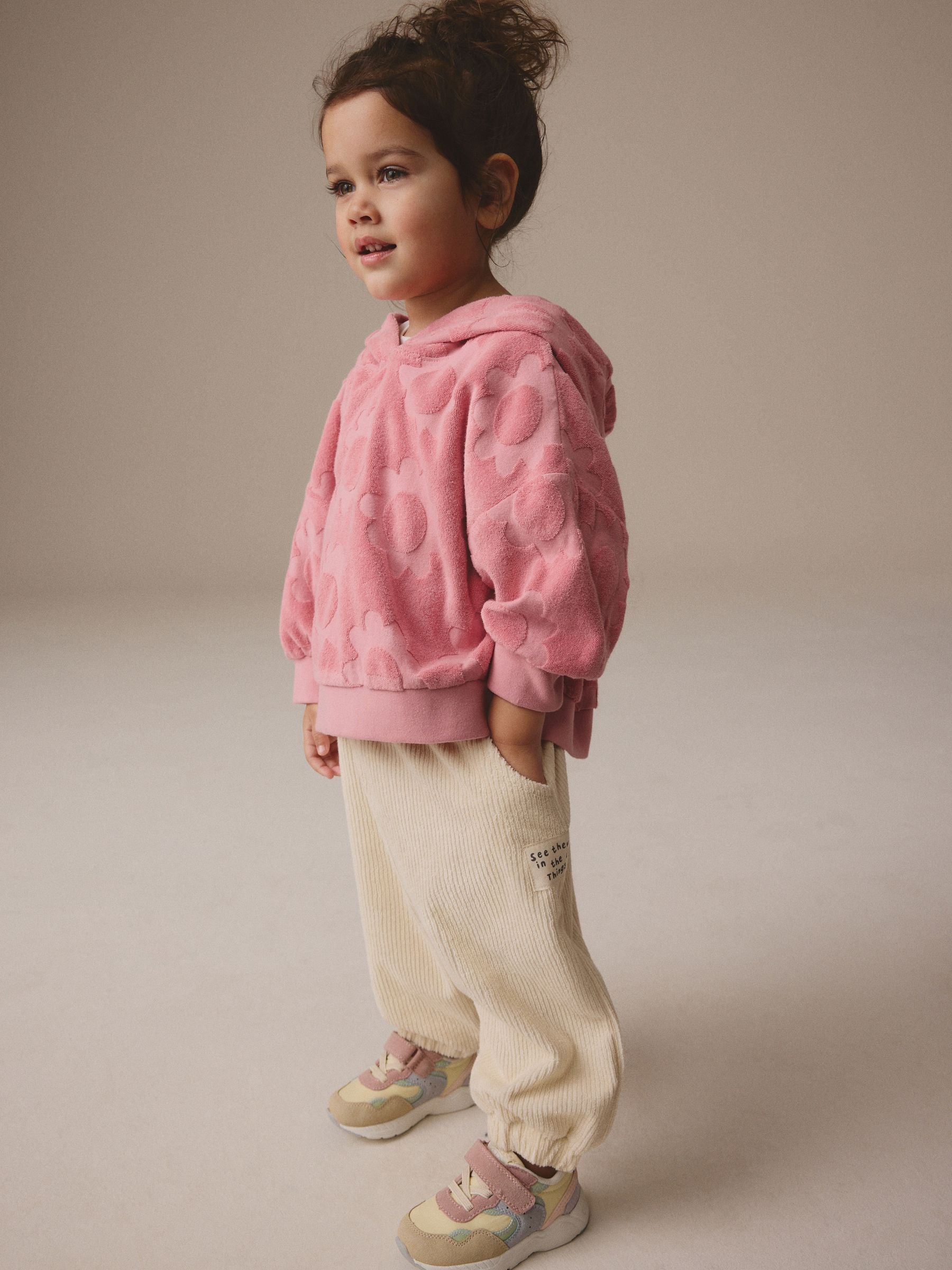 Pink Hoodie & Barrel Leg Joggers Set (3mths-7yrs)