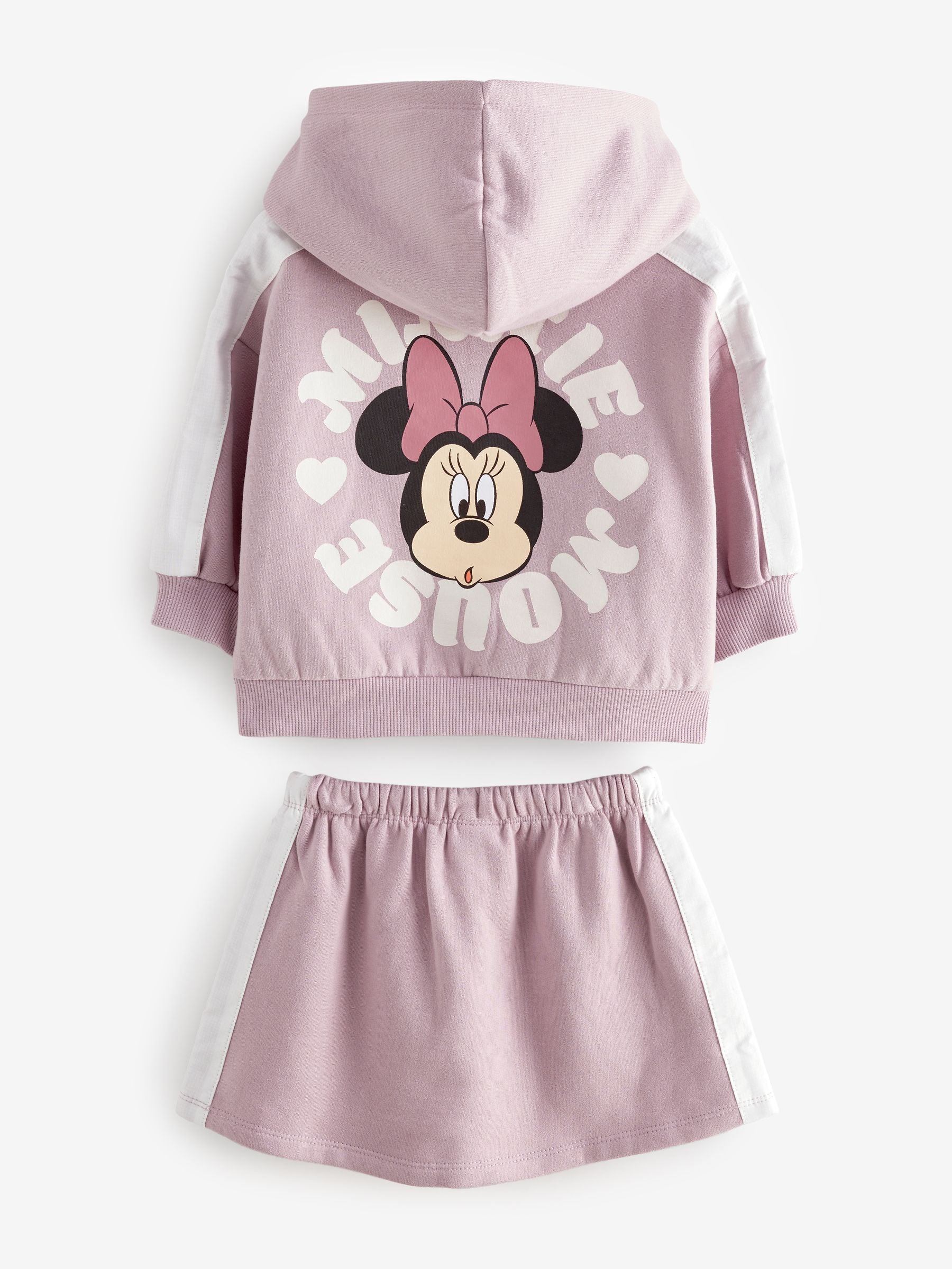Purple Minnie Mouse Long Sleeves Skirt Set (3mths-7yrs)