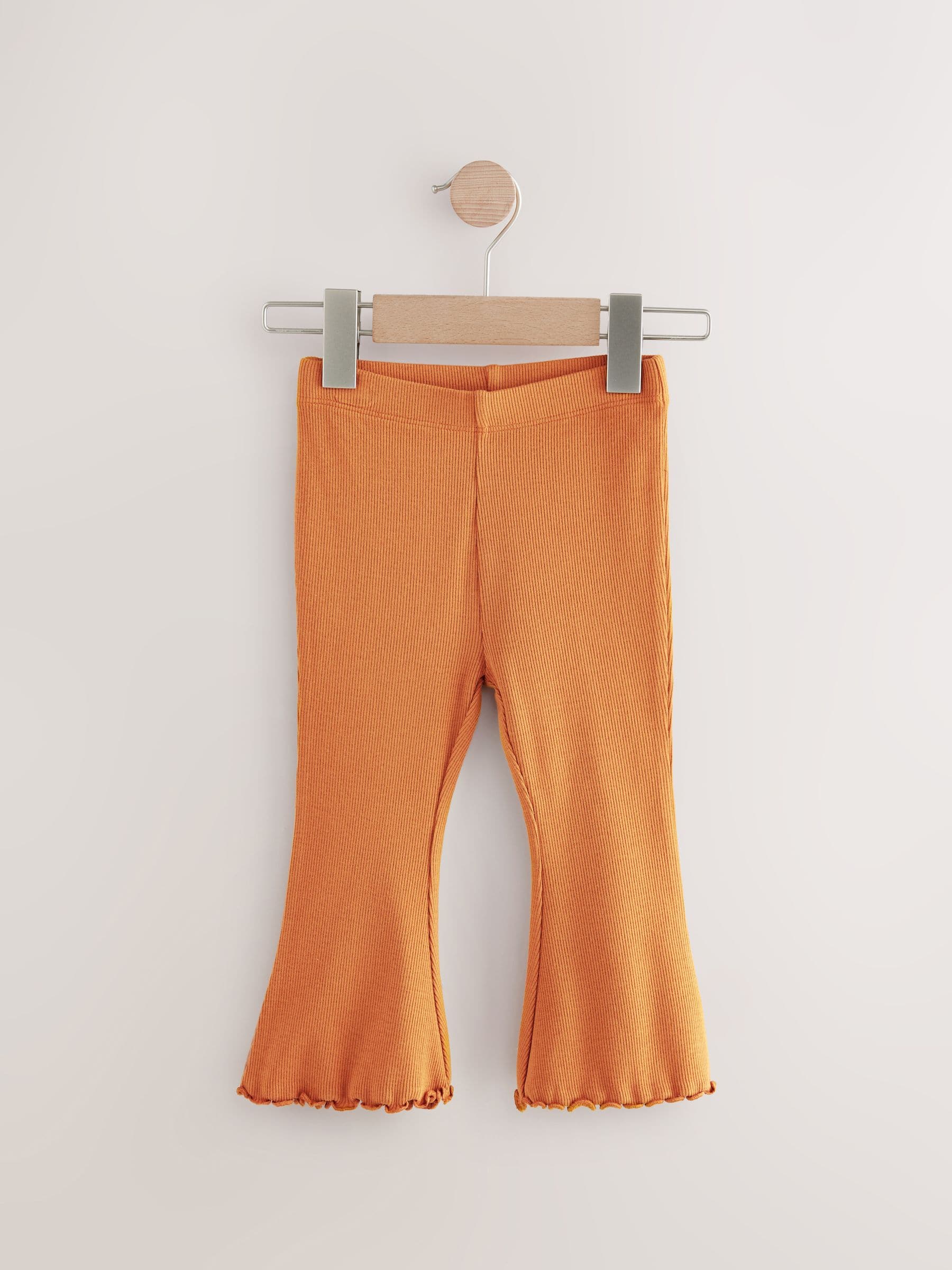 Green Ribbed Flare Leggings 3 Pack (3mths-7yrs)