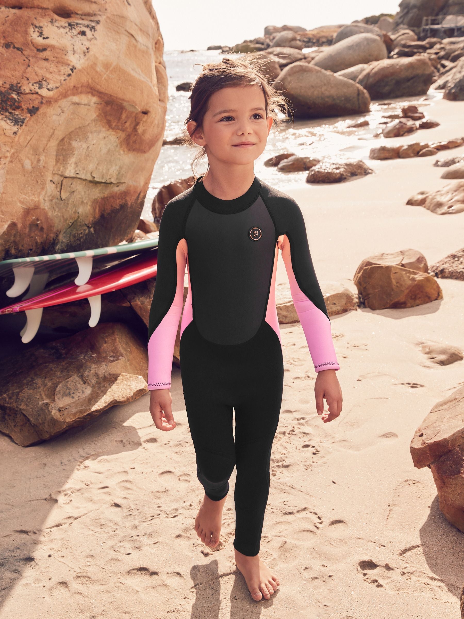 Black 3mm Long Sleeve Neoprene Wetsuit (1-16yrs)