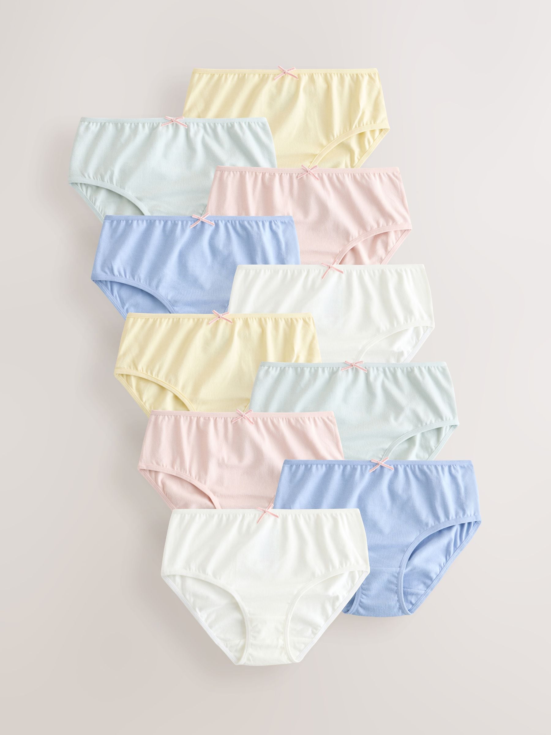Yellow/White Briefs 10 Pack (1.5-16yrs)