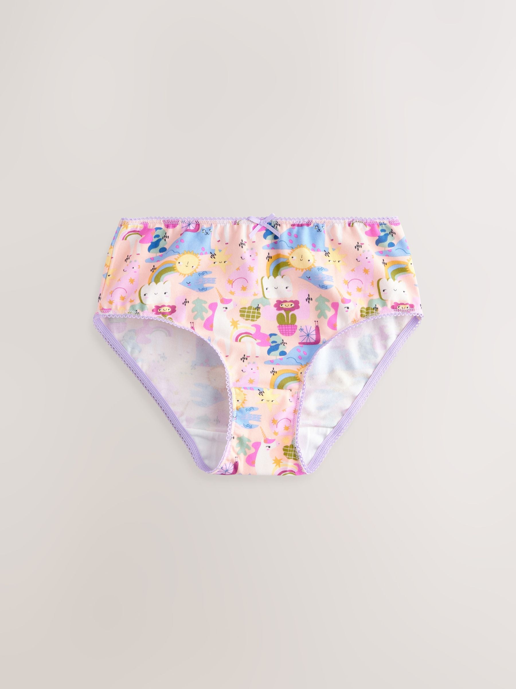 Purple/White Briefs 7 Pack (1.5-12yrs)
