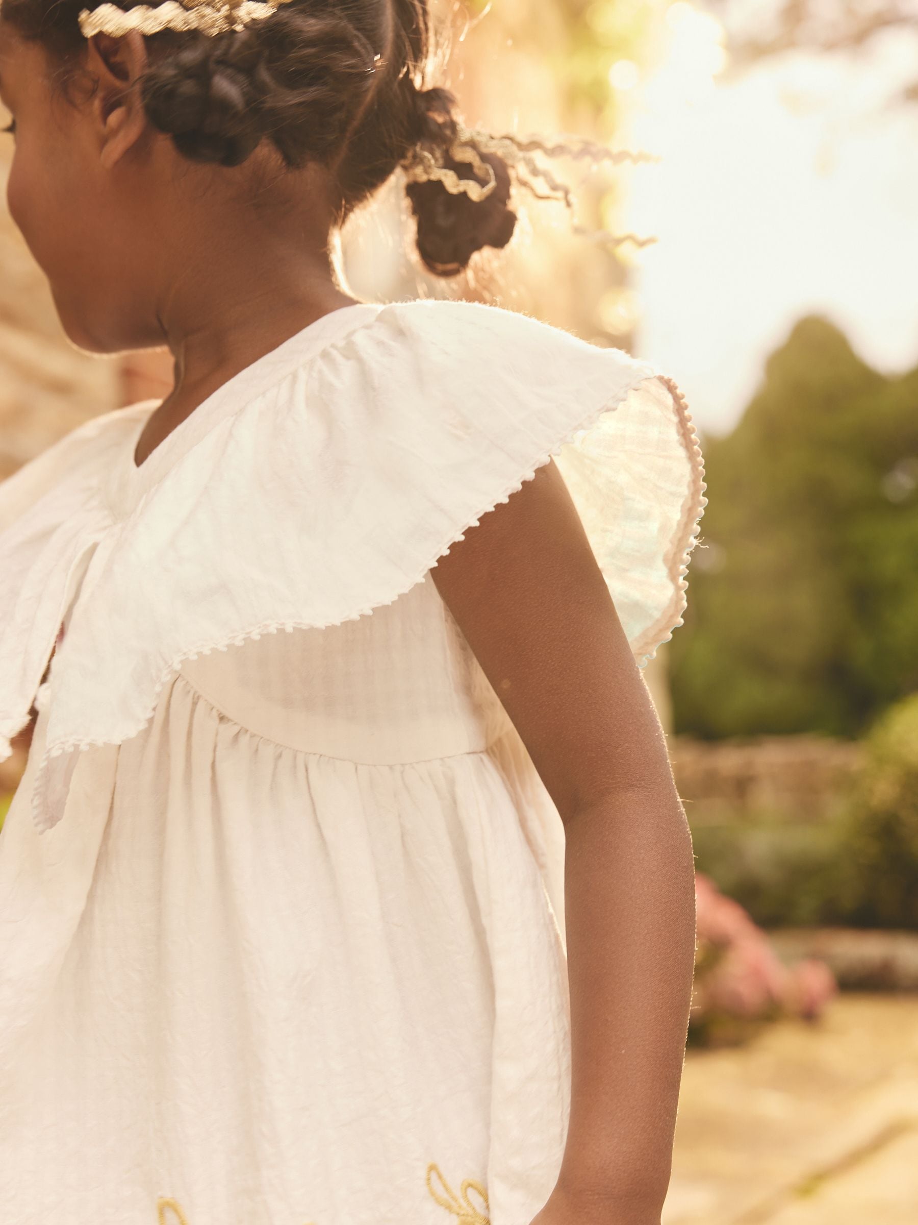Ecru Embroidered Summer Dress (3mths-10yrs)