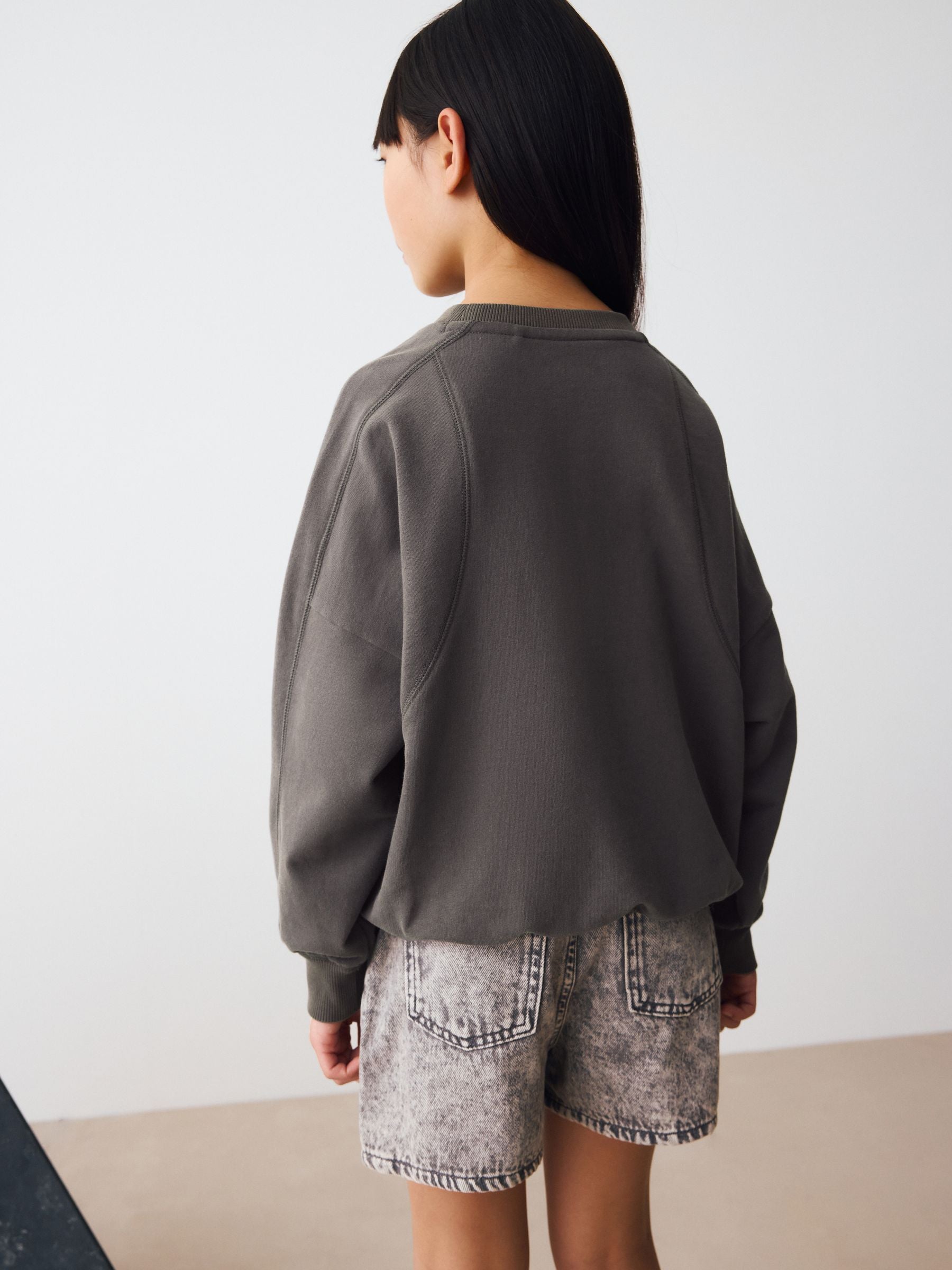 Charcoal Grey Sports Club Sweatshirt (3-16yrs)