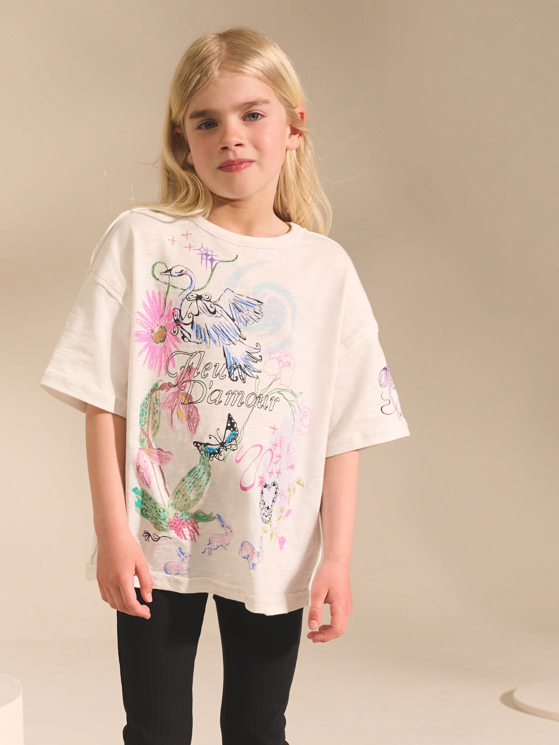 White Swan Short Sleeve T-Shirt (3-16yrs)