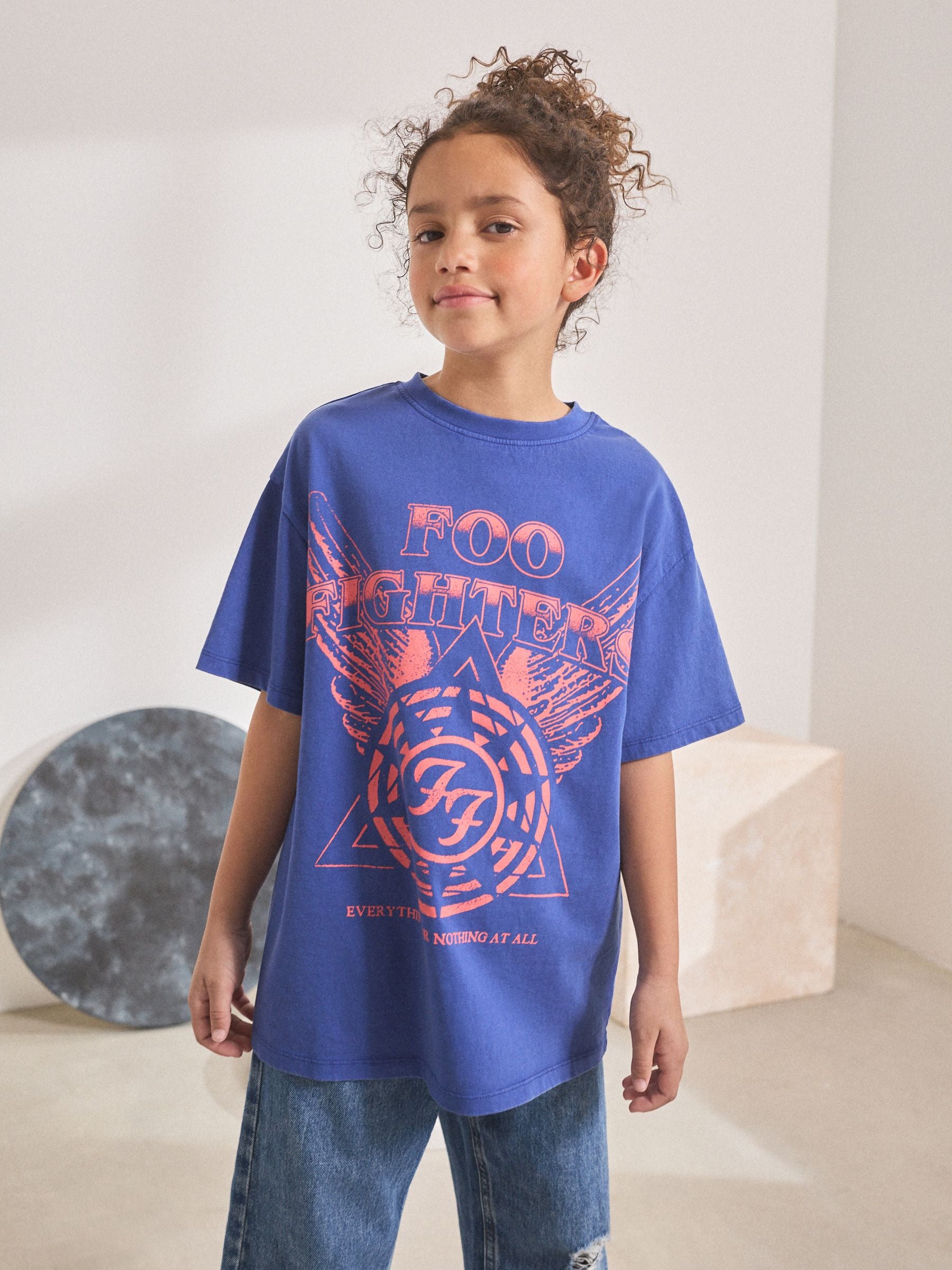 Blue Foo-Fighters License Band T-Shirt (3-16yrs)