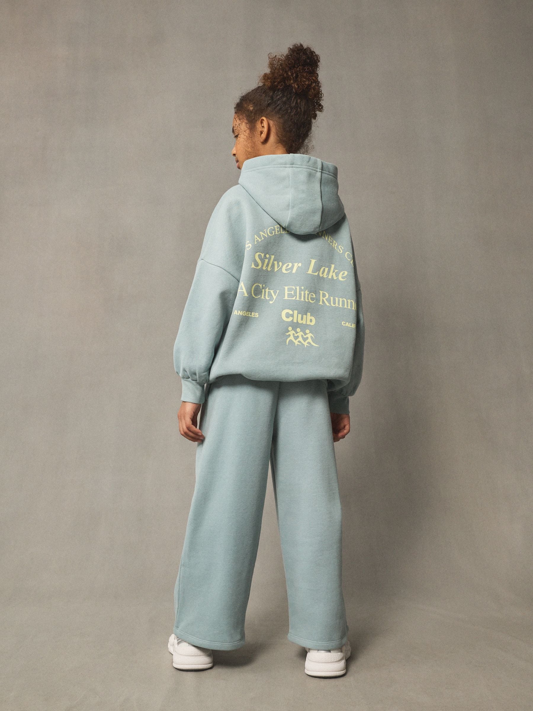 Blue Hoodie and Wide Leg Joggers Set (3-16yrs)