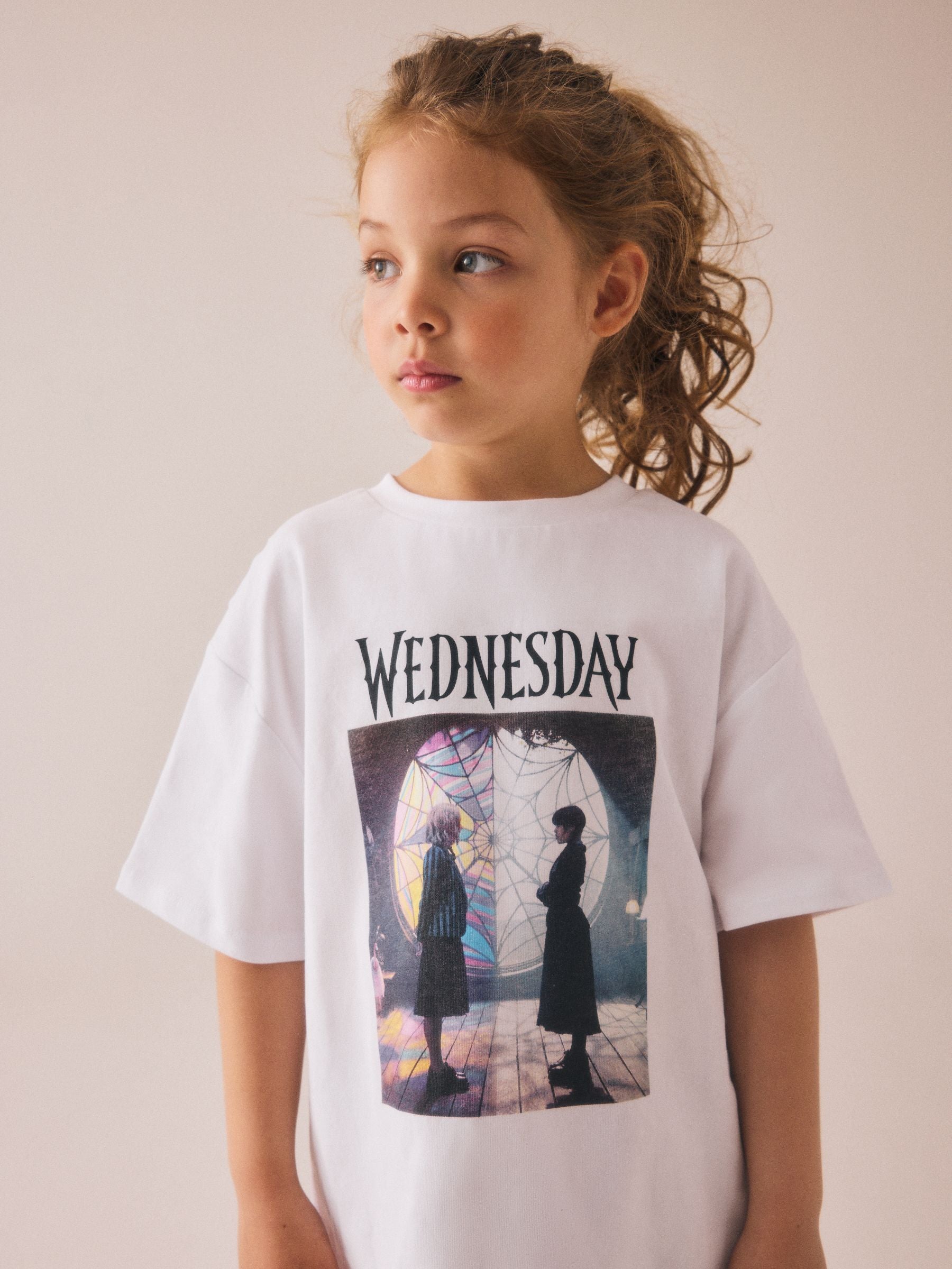 White Wednesday License Graphic 100% Cotton T-Shirt (8-16yrs)