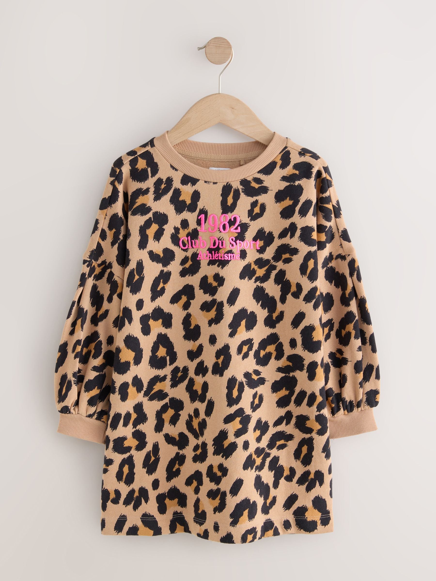 Animal Print Jumper Dress (3-16yrs)