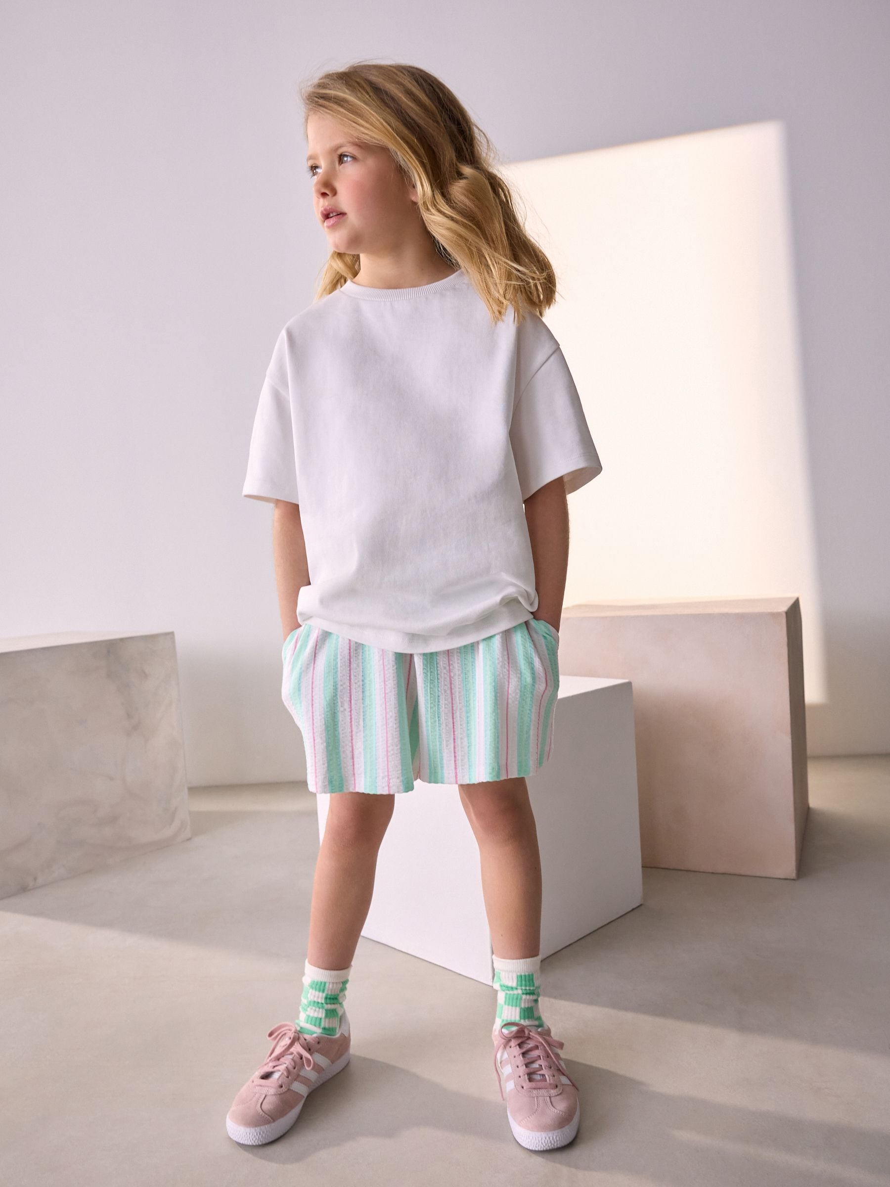 White Oversized Heavyweight 100% Cotton T-Shirt (3-16yrs)