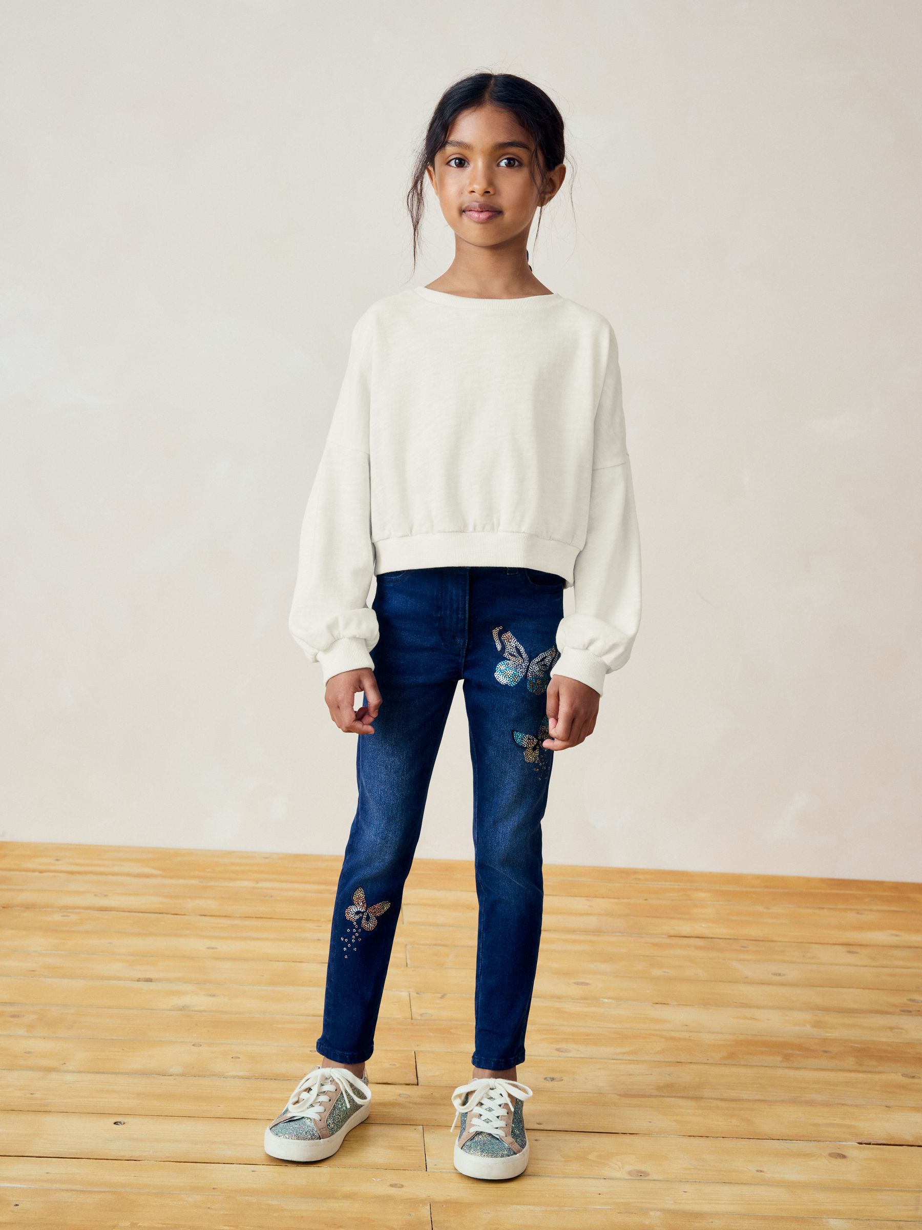 Black/White Boxy Long Sleeve 100% Cotton Sweatshirt 3 Pack (3-16yrs)