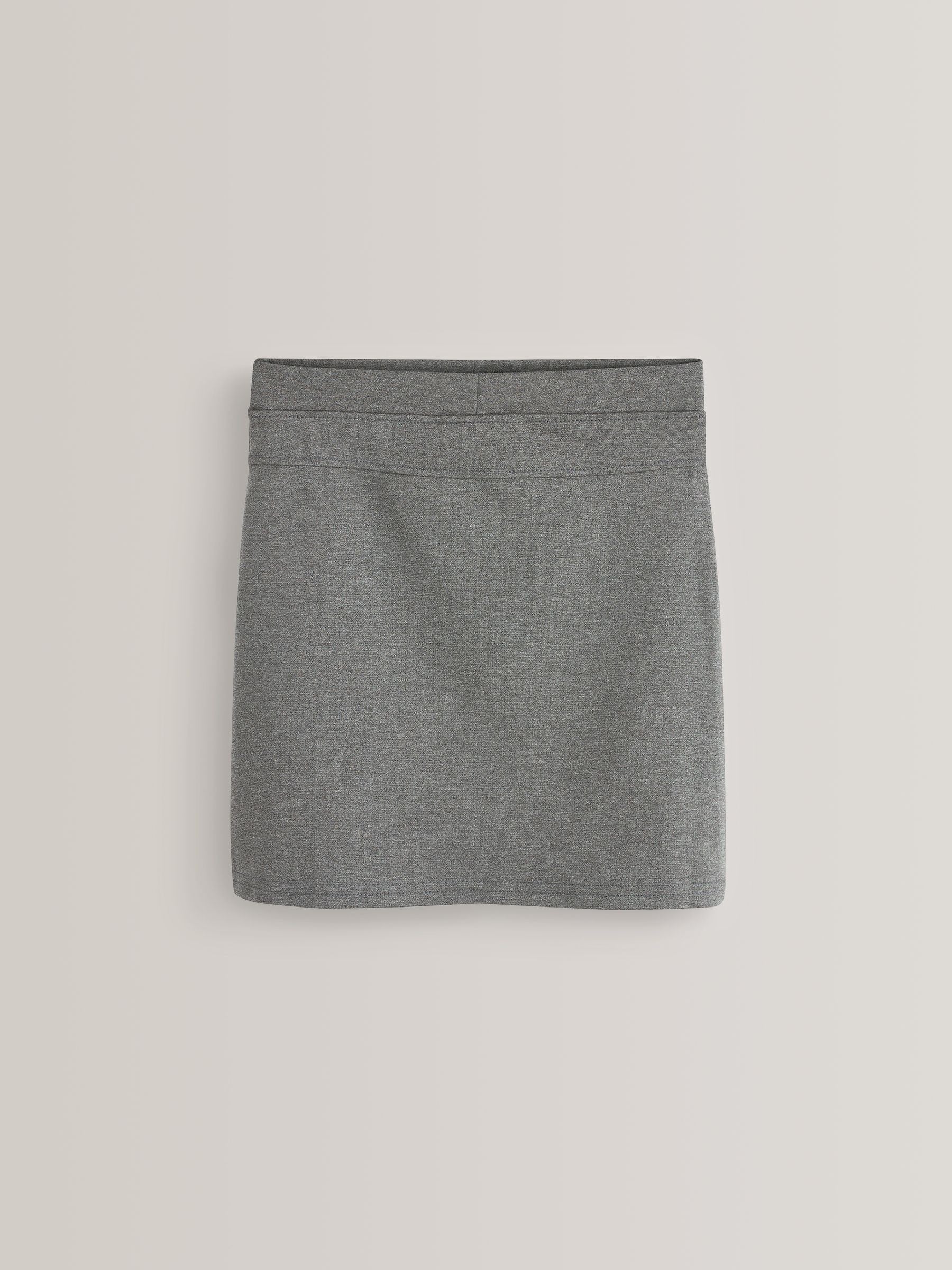 Grey 2 Pack Pull-On Jersey Stretch School Pencil Skirts (3-17yrs)