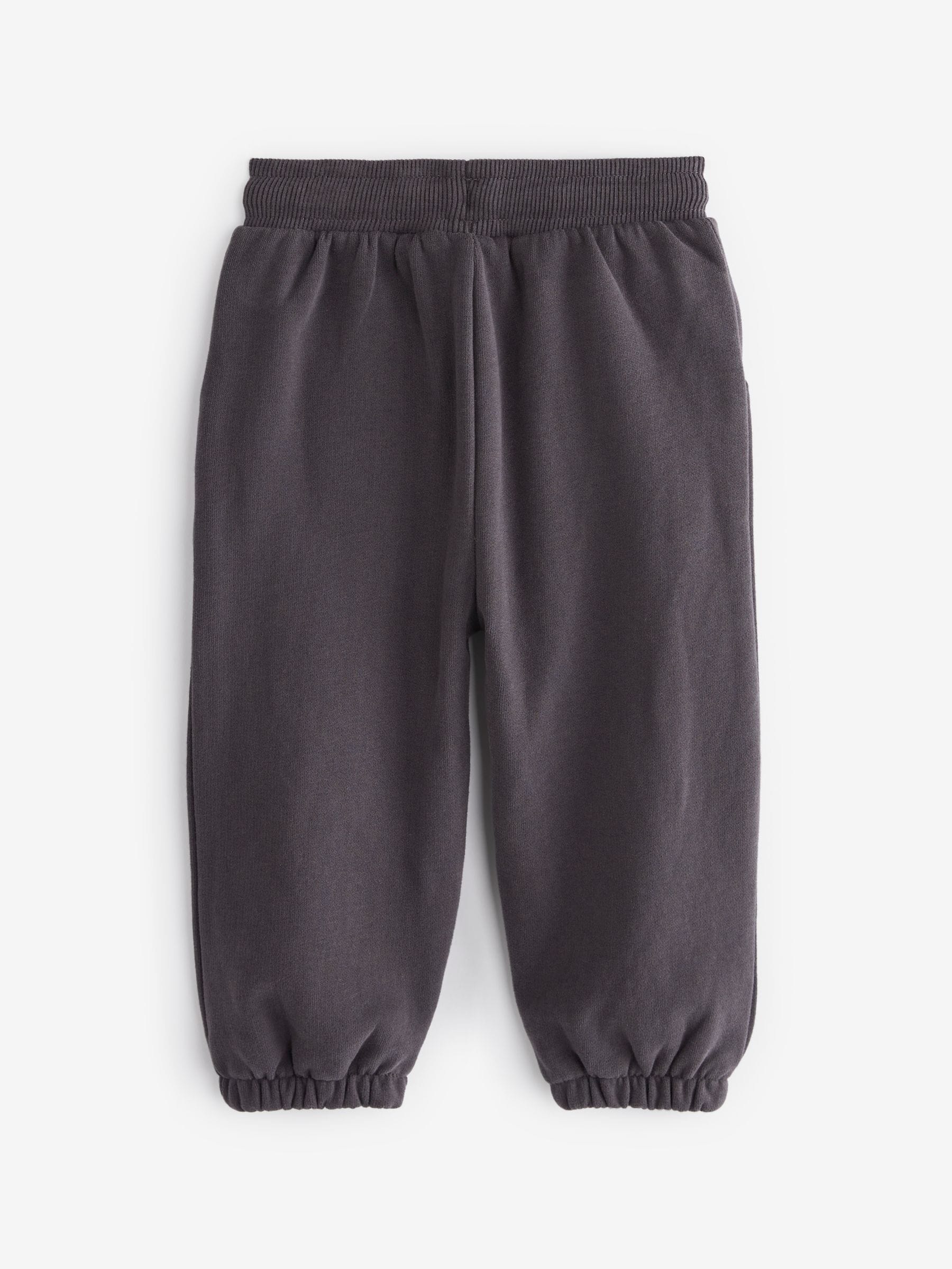 Charcoal/Cream/Tan 3 Pack Jogger Set (3mths-7yrs)