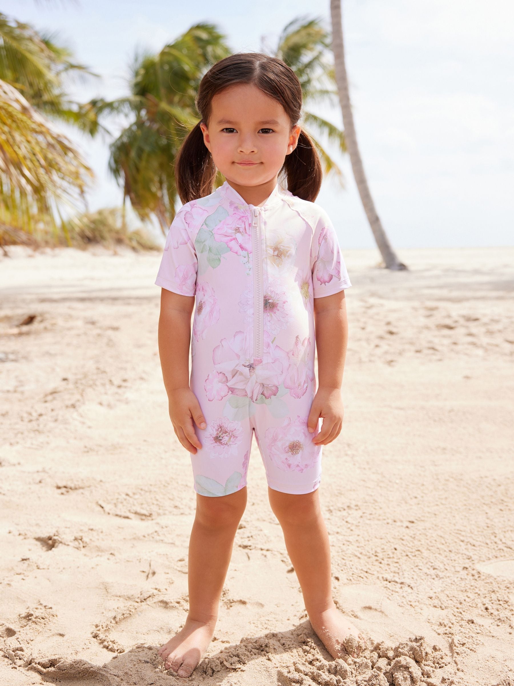 Pink Peony Sunsafe Swimsuit (3mths-10yrs)