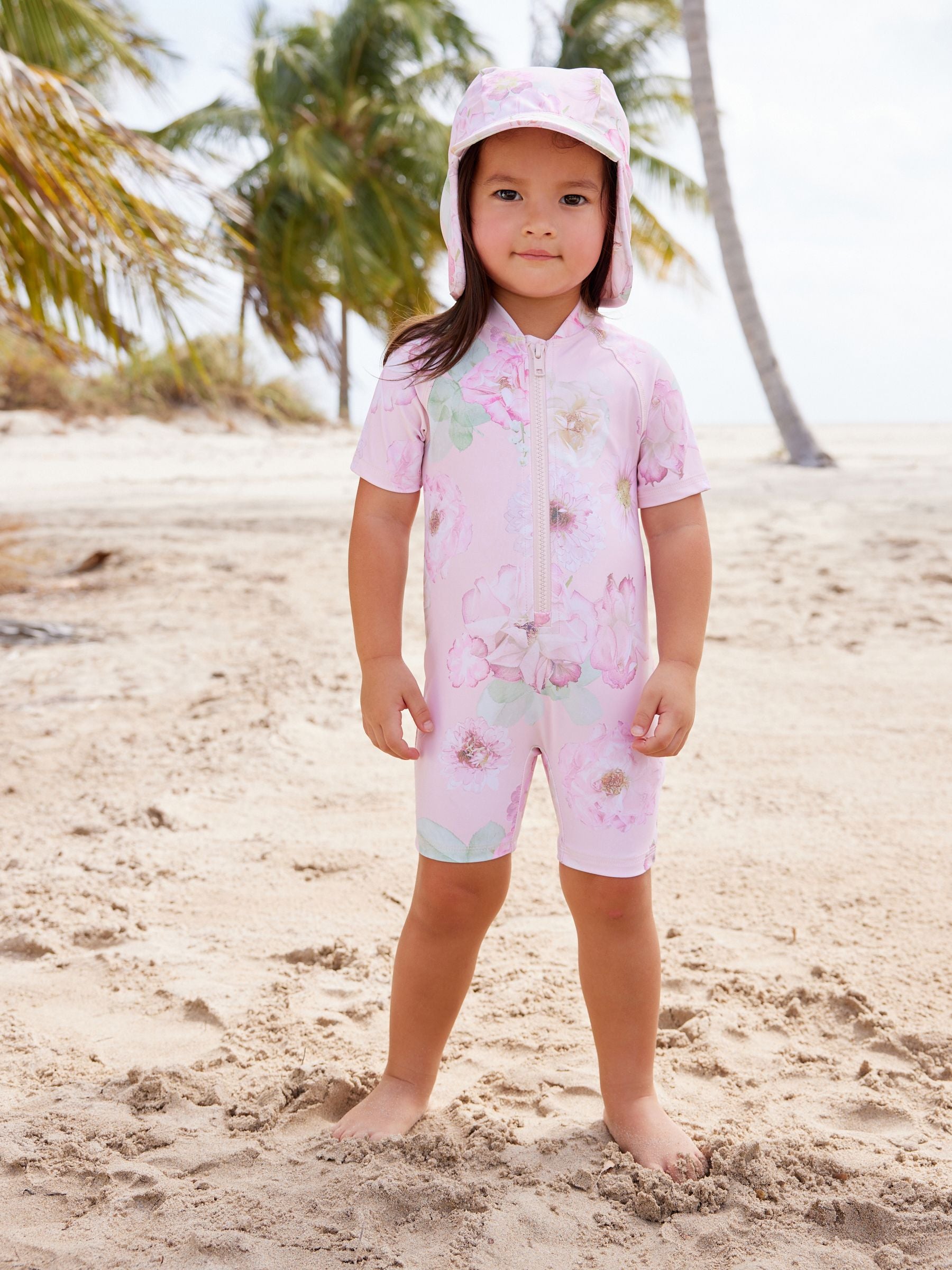 Pink Peony Sunsafe Swimsuit (3mths-10yrs)