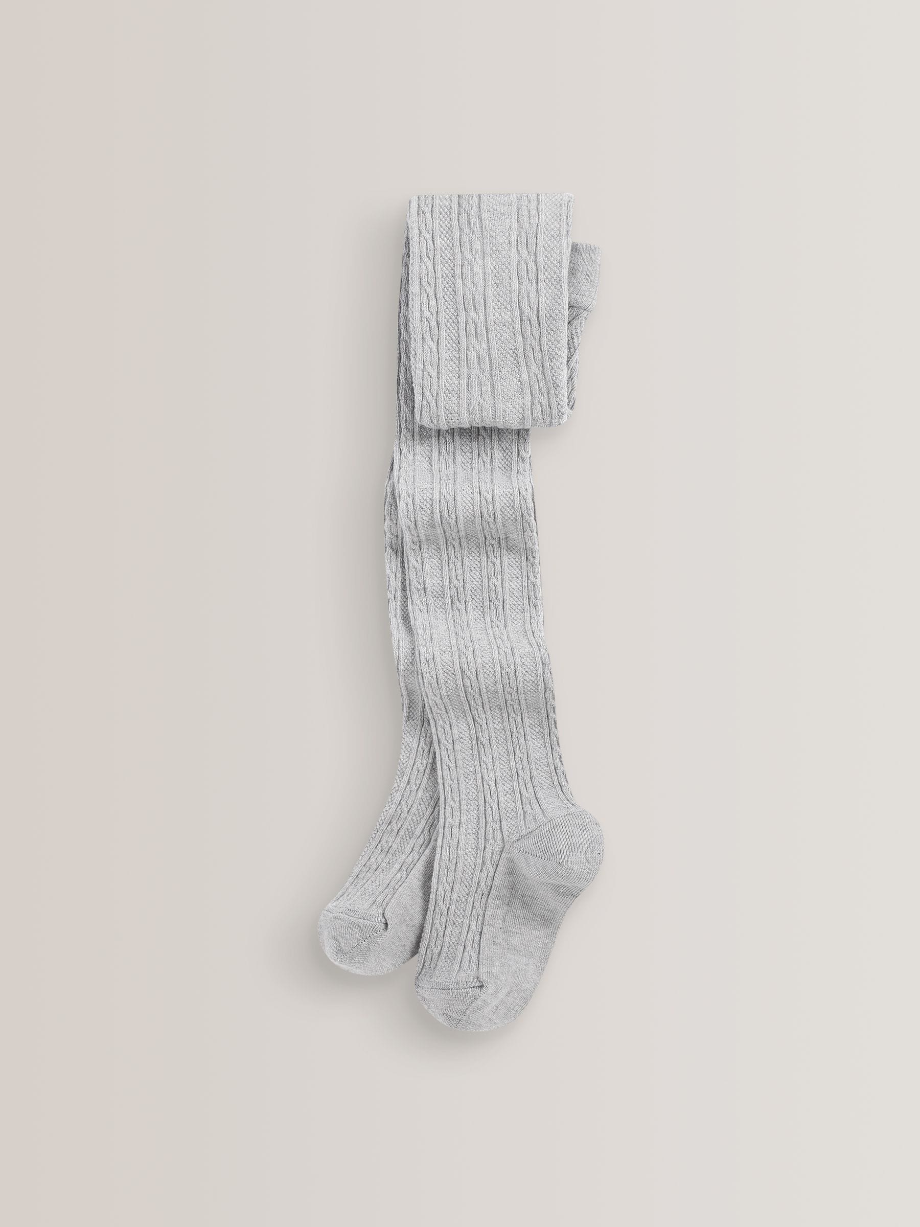 Black/Grey 3 Pack Cotton Rich Cable Tights