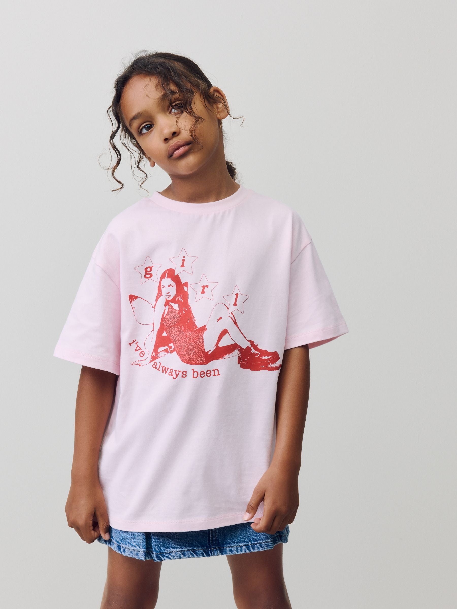 Pink Oversized Olivia Rodrigo License T-Shirt (3-16yrs)