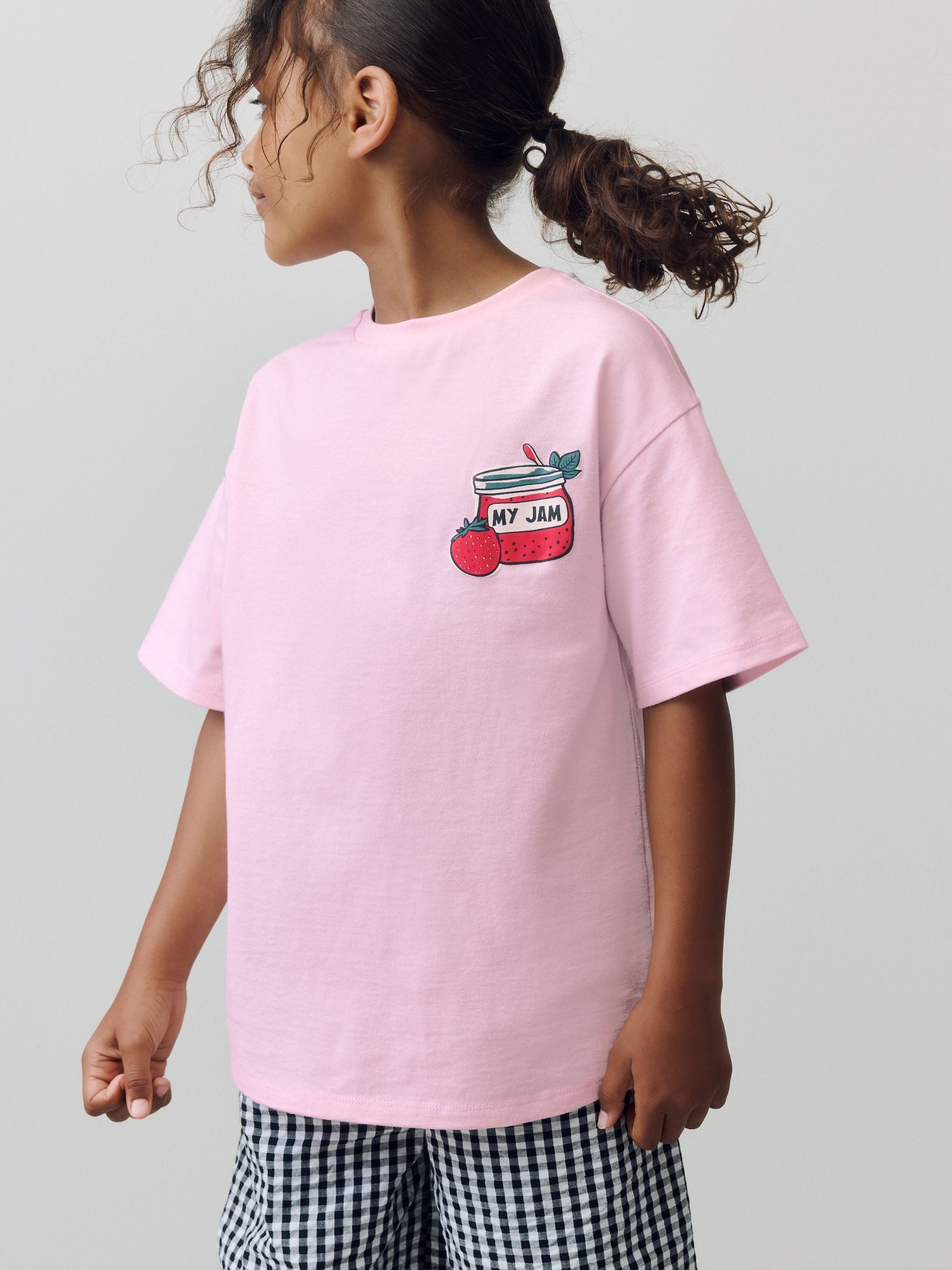 Pink Jam Oversized Graphic Print T-Shirt (3-16yrs)