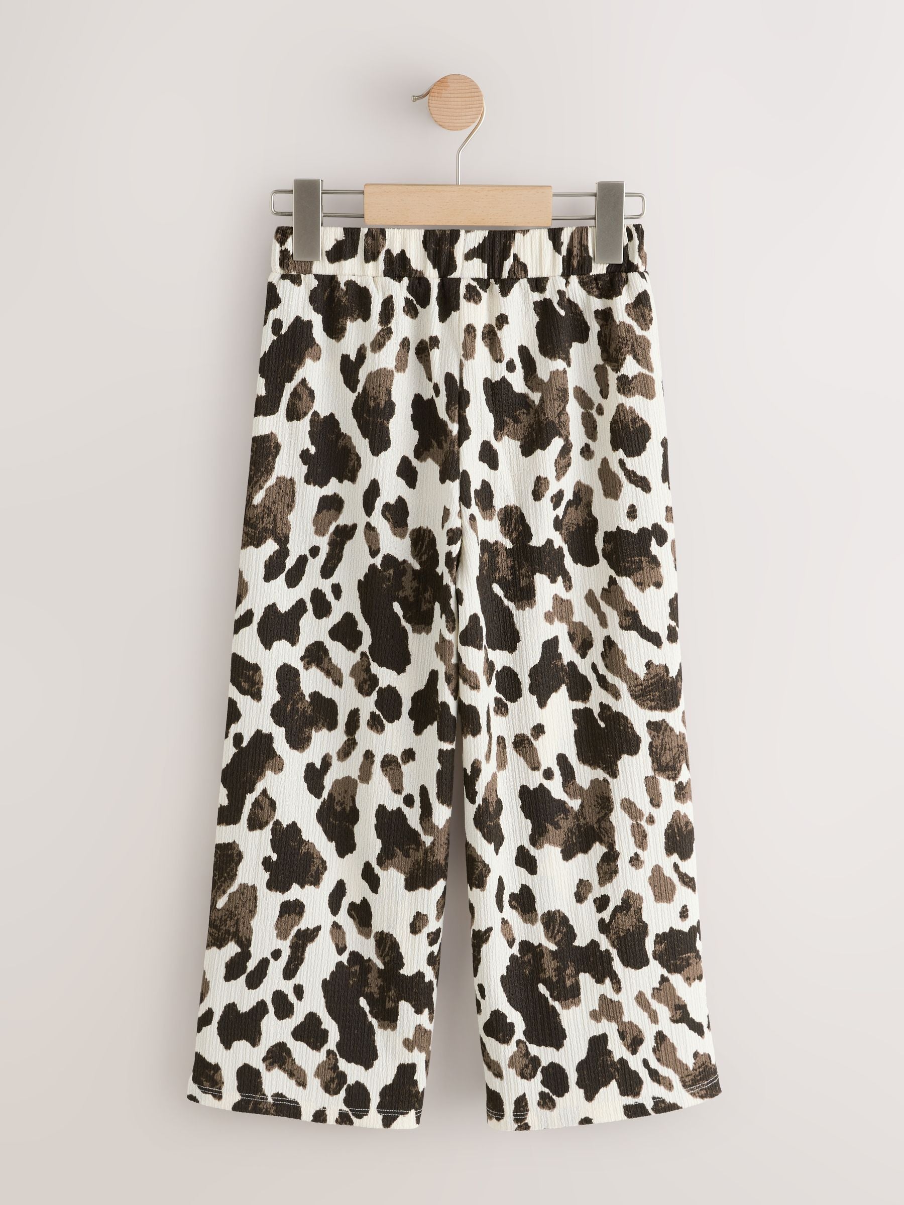 Cow Print Wide Leg Trousers (3-16yrs)